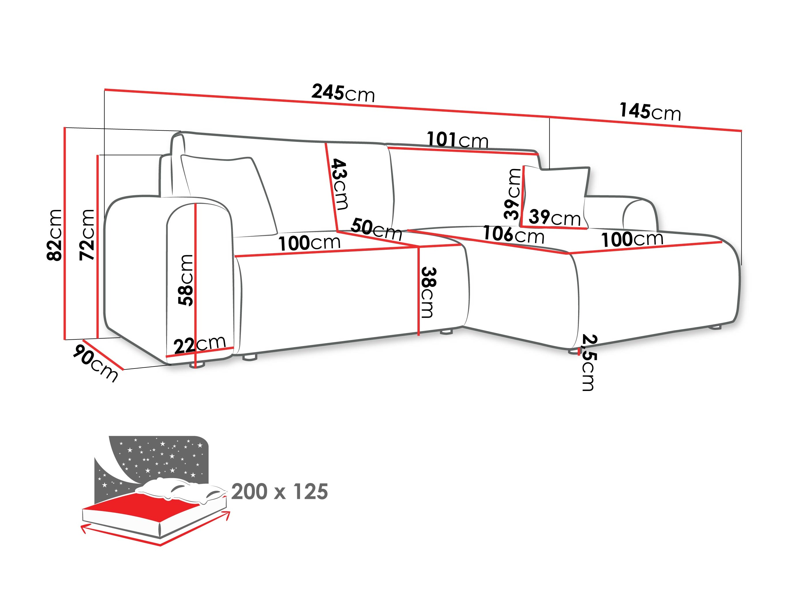 Minkštas kampas ST8617