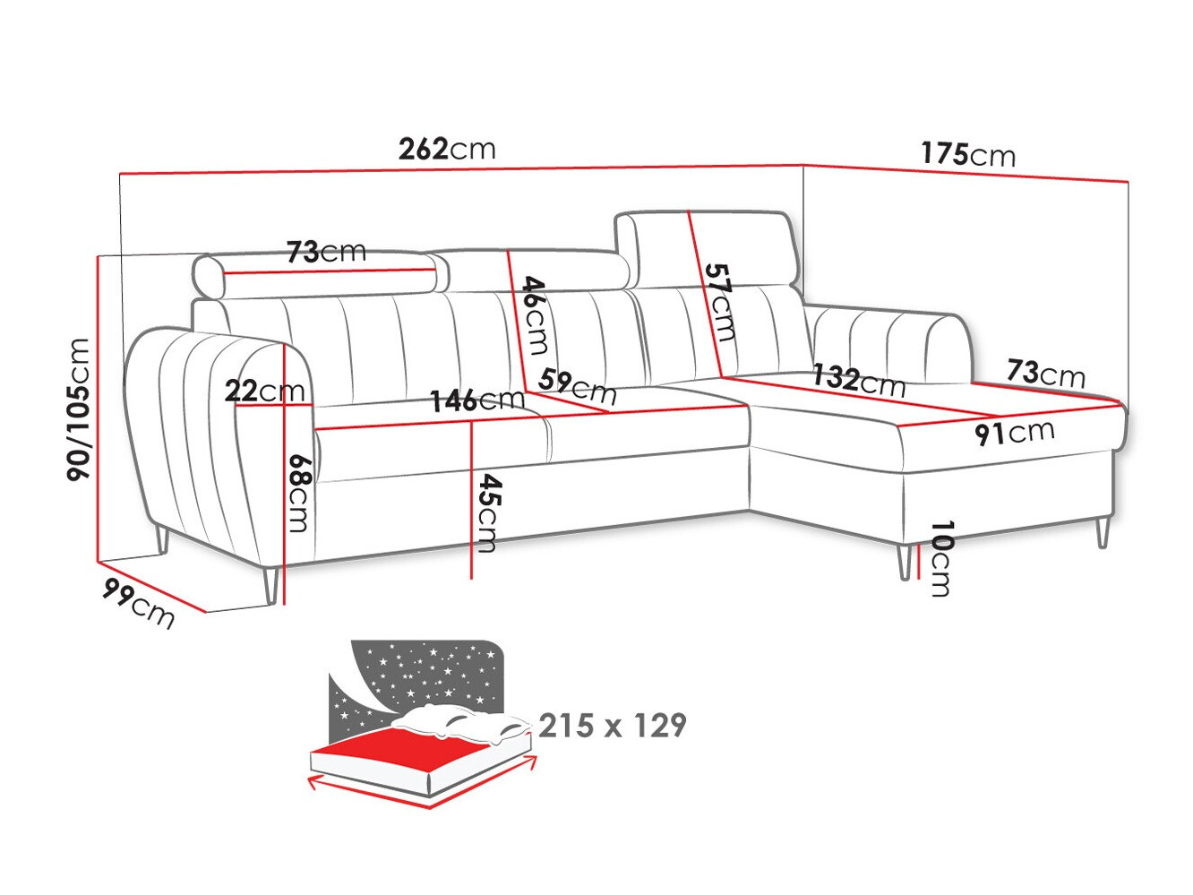 Minkštas kampas ST8620