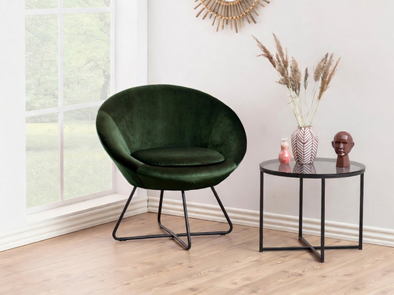 Fotelis Norsica 245 (Tamsi žalia + Juoda)