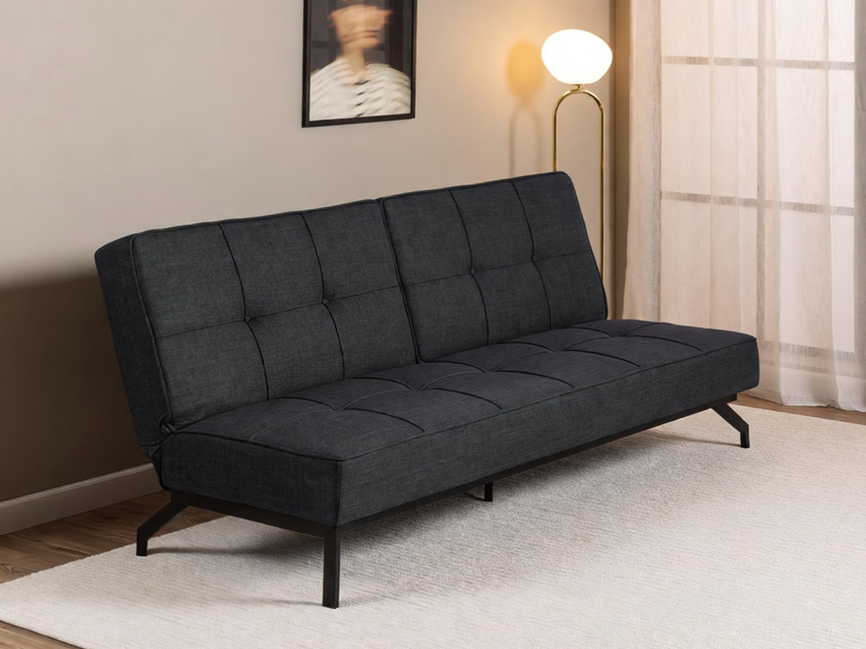 Sofa lova Norsica 243 (Tamsi pilka)