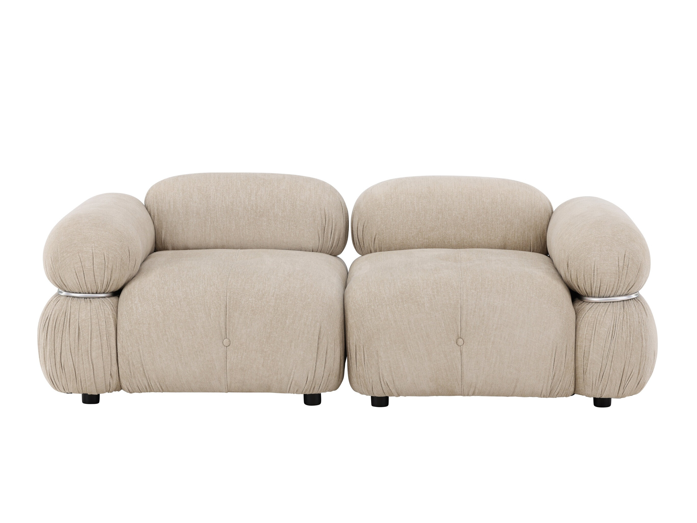Modulinė sofa Evardale 103 (Smėlinė + Sidabrinė)