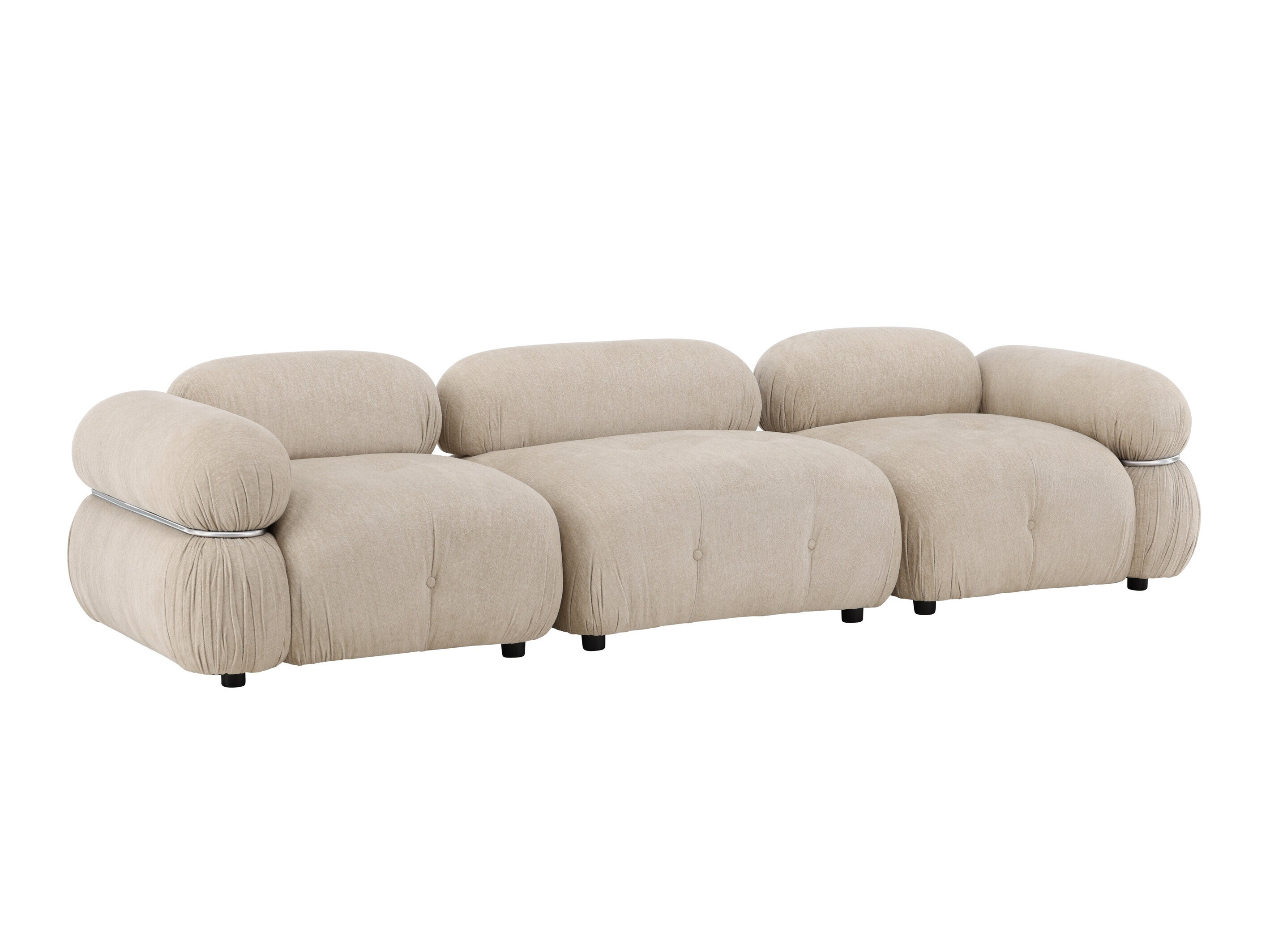 Modulinė sofa Evardale 104 (Smėlinė + Sidabrinė)