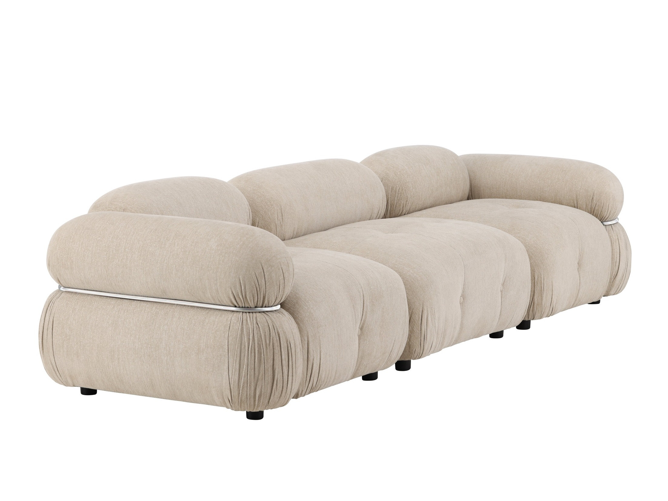 Modulinė sofa Evardale 104 (Smėlinė + Sidabrinė)