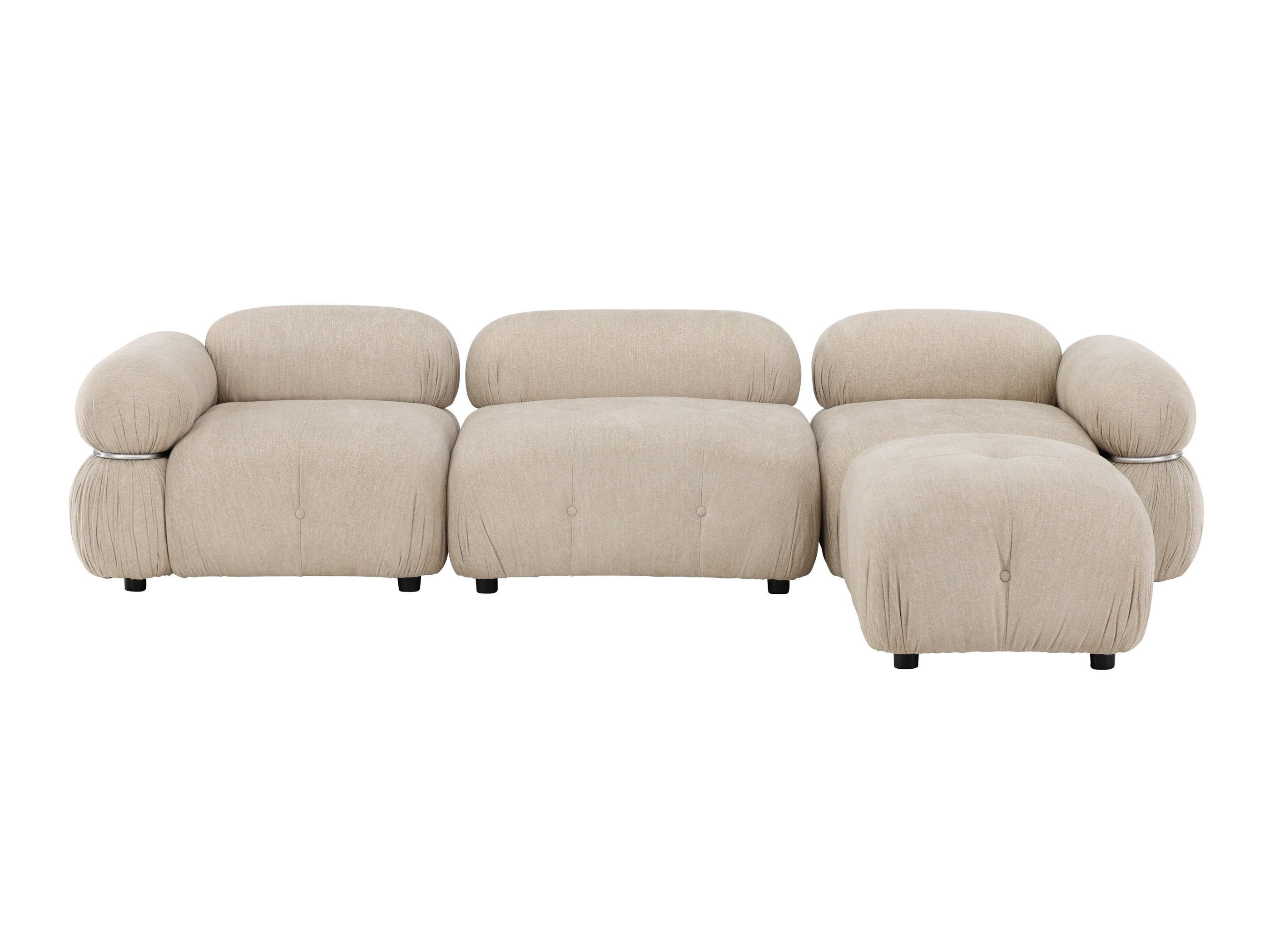 Modulinė sofa Evardale 104 (Smėlinė + Sidabrinė)