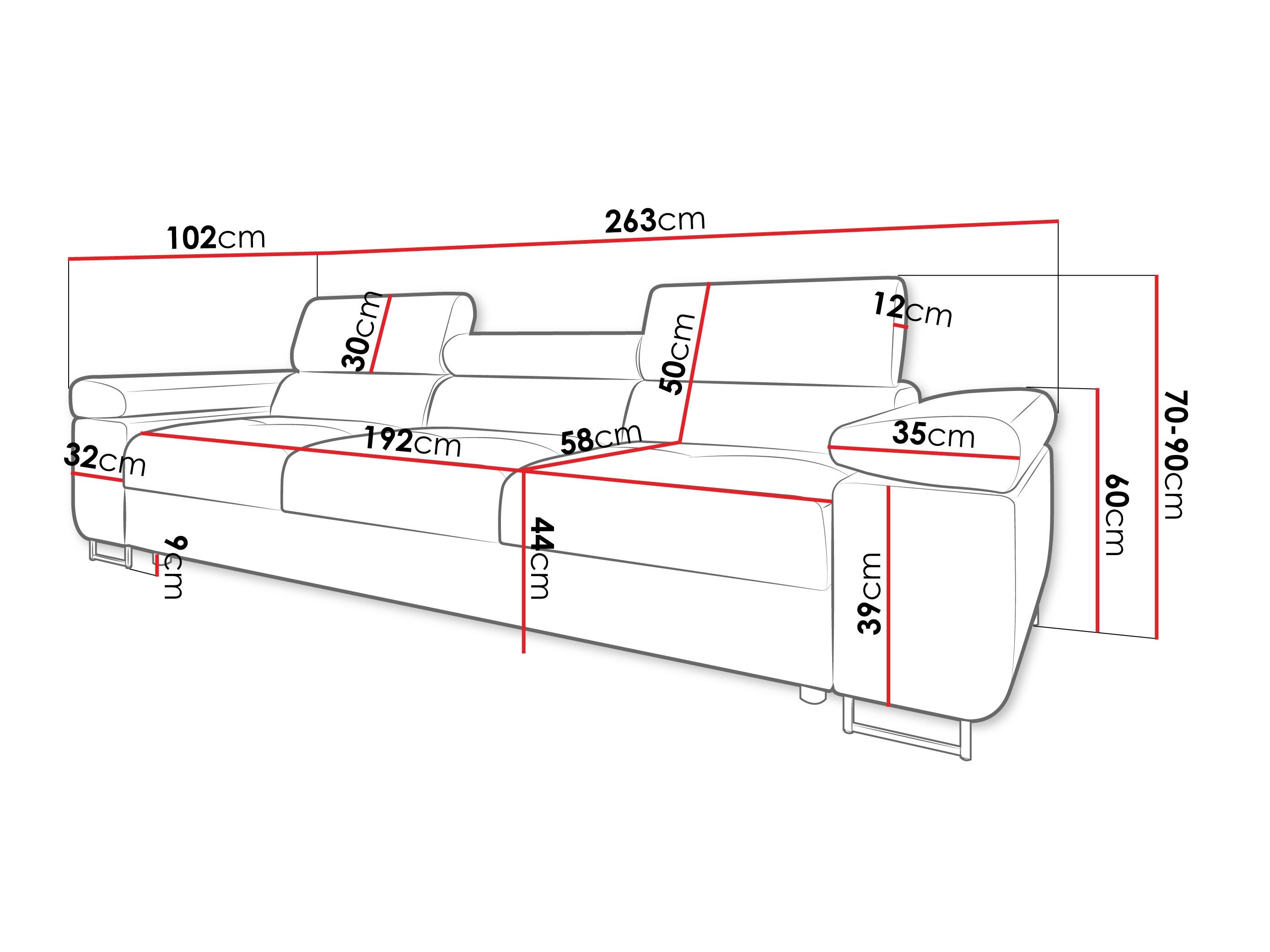 Sofa ST8631 su pažeista pakuote