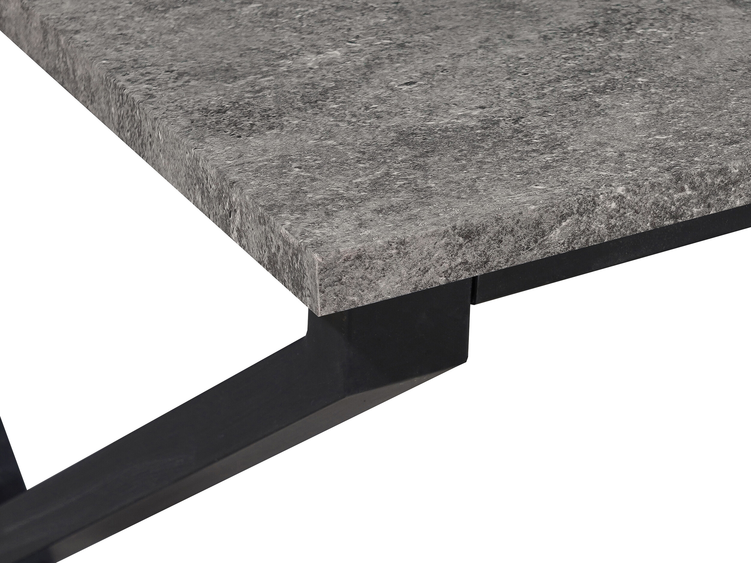 Stalas Denton 1555 (Juoda + Betonas)