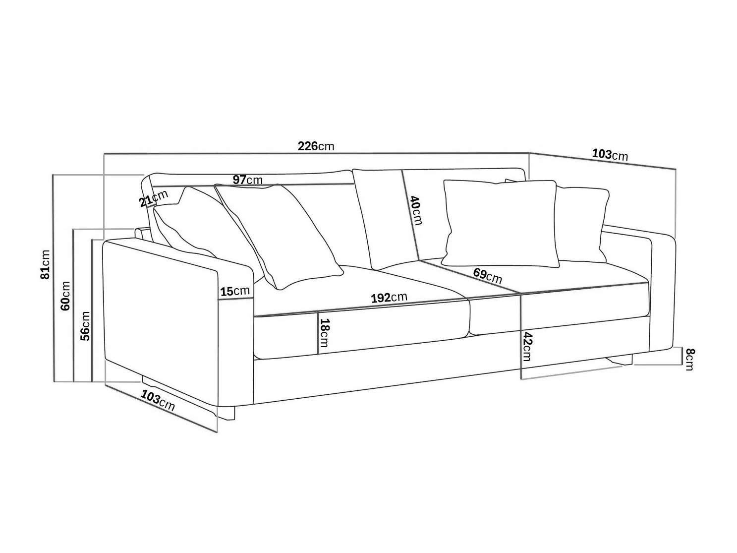 Sofa Tivsoe 109 (Storm 09)