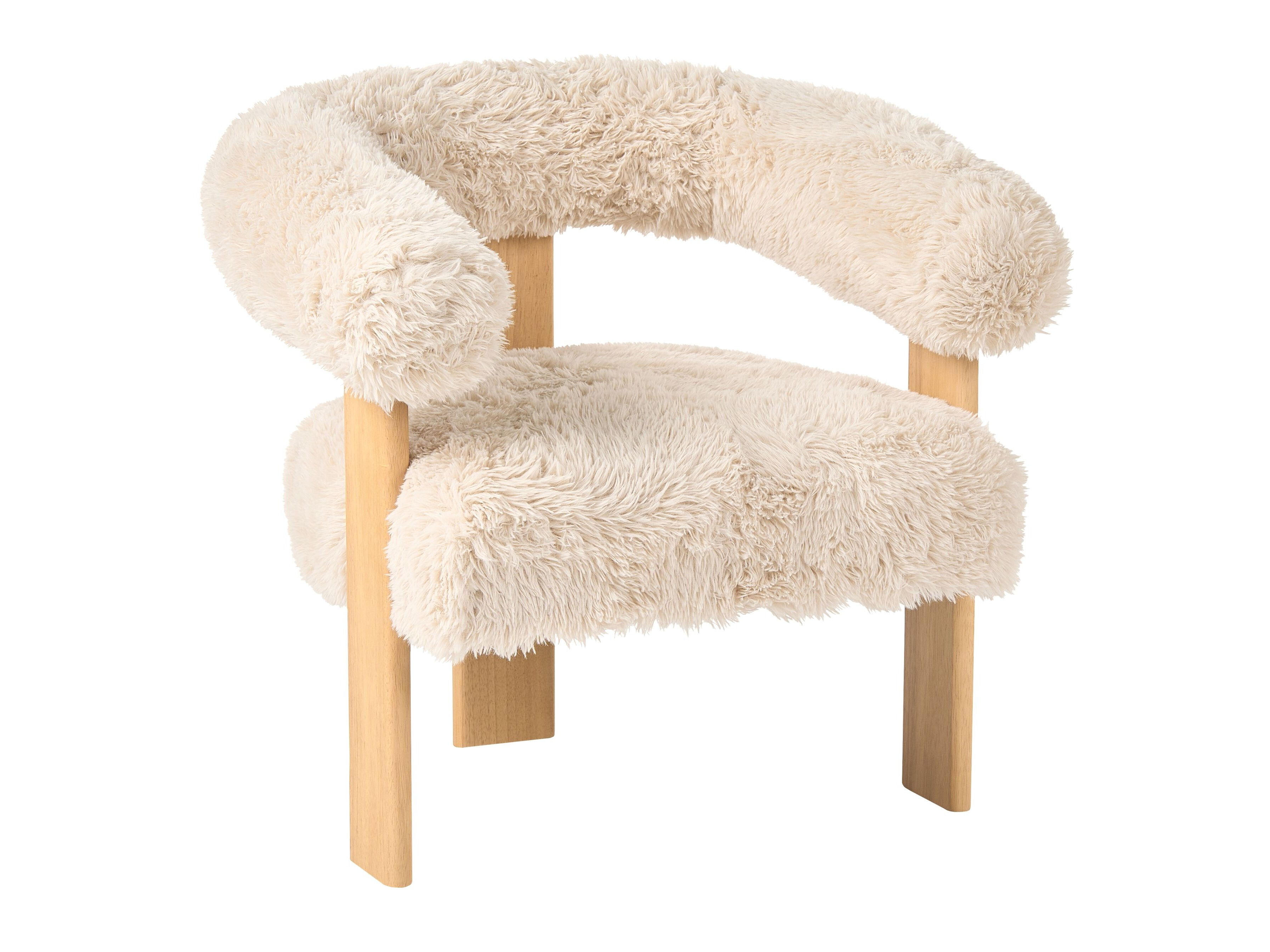 Fotelis Berwyn 3264 (Balta + Šviesi ruda)