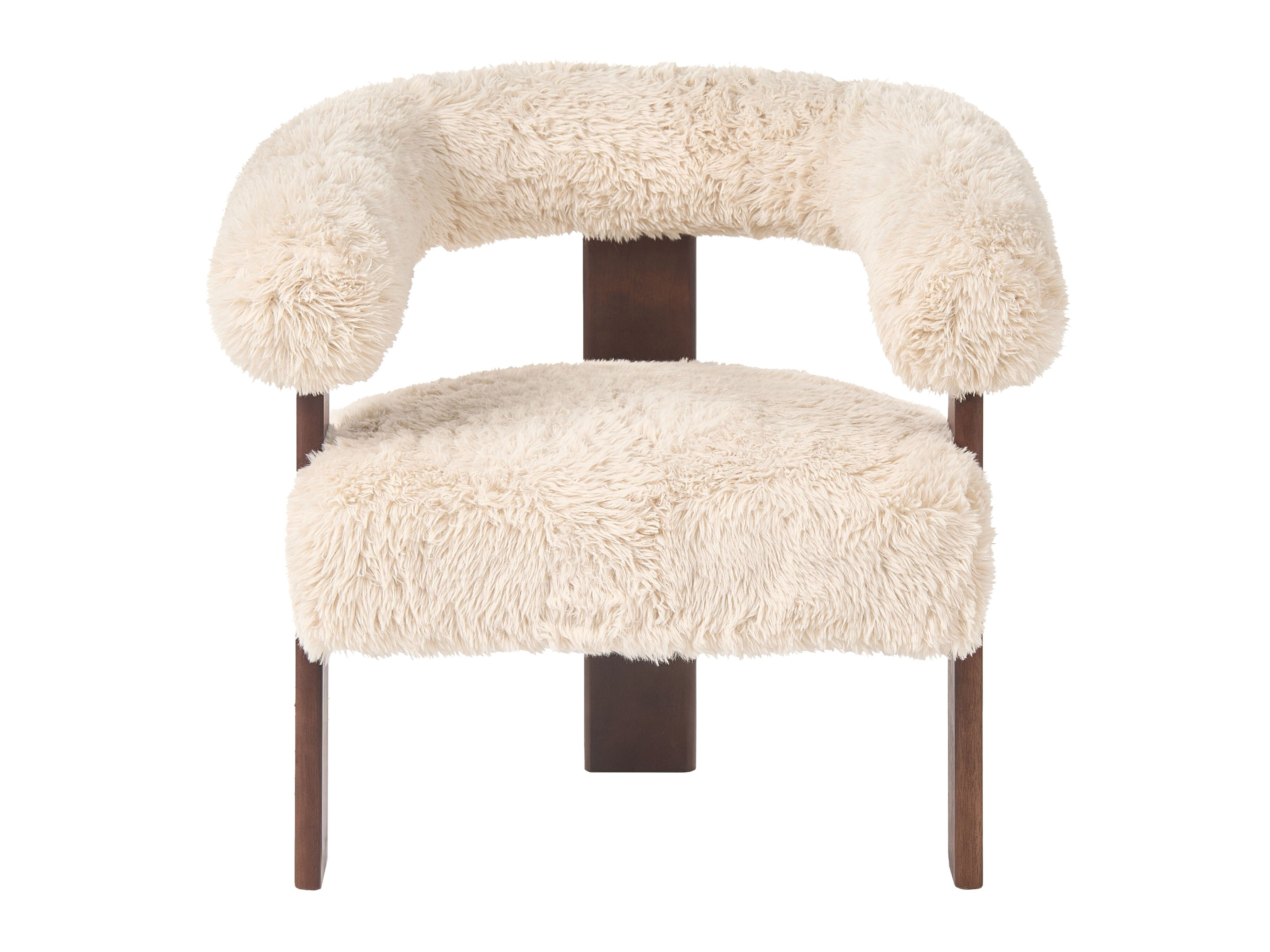 Fotelis Berwyn 3264 (Balta + Tamsi ruda)