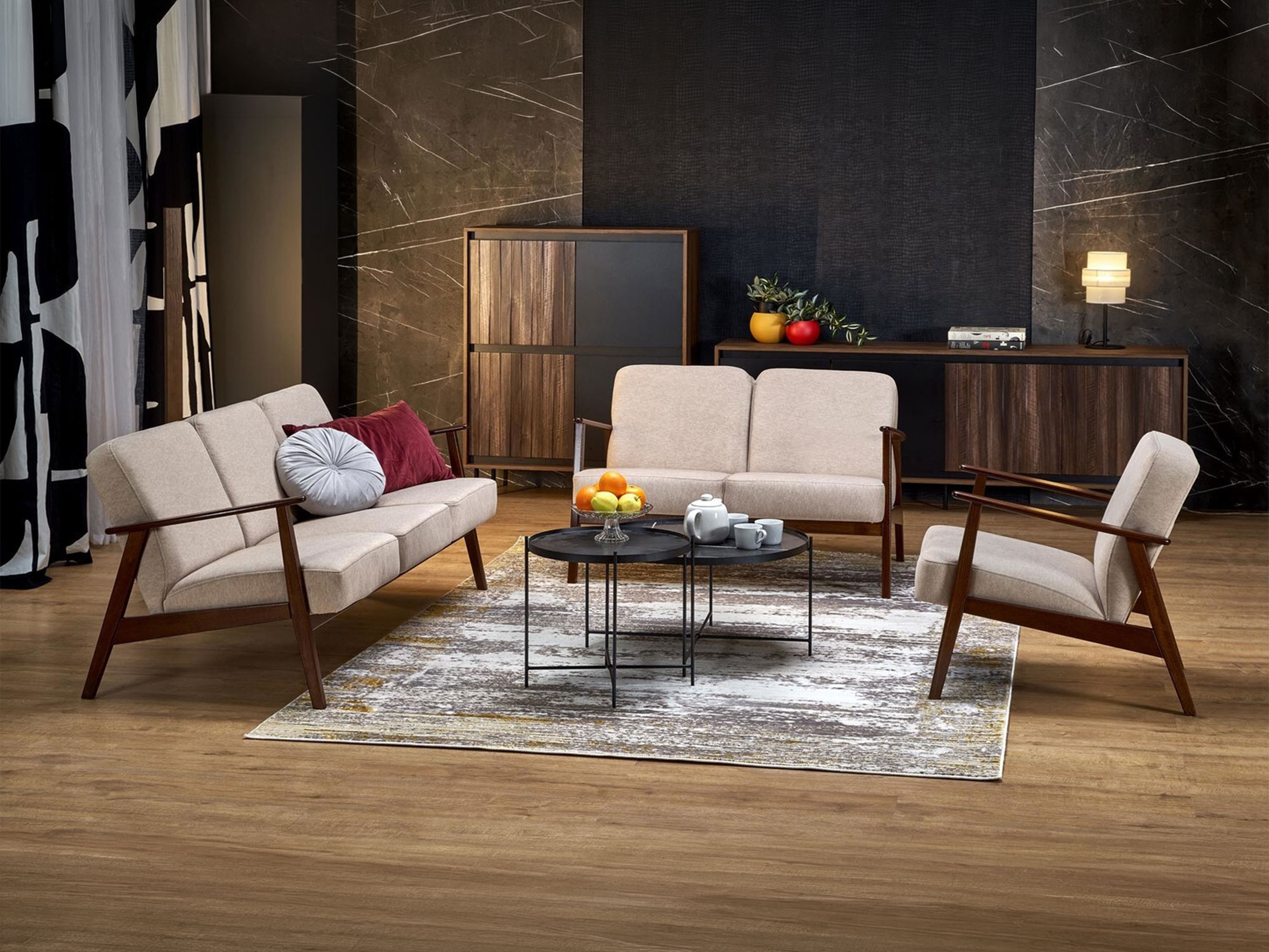 Sofa Houston 2117 (Smėlinė + Graikinis riešutas)