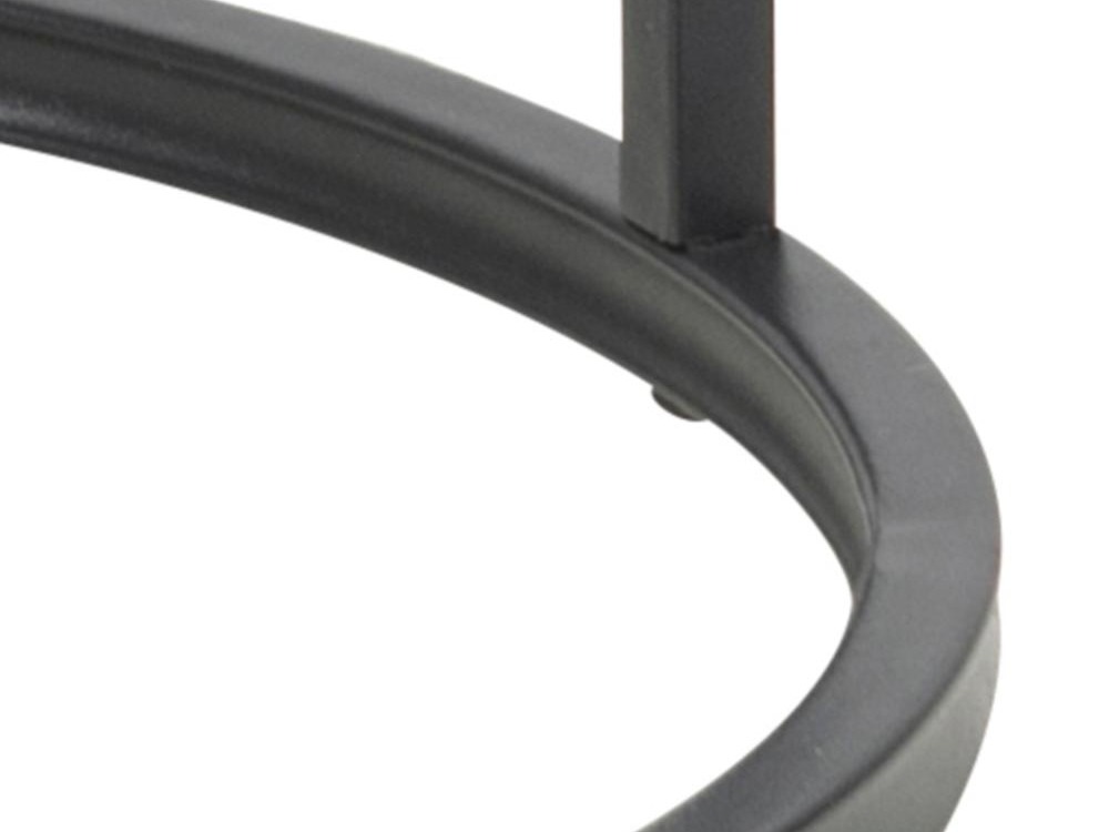 Šoninis staliukas Norsica Sevferi 118 (Laukinis ąžuolas + Juoda)