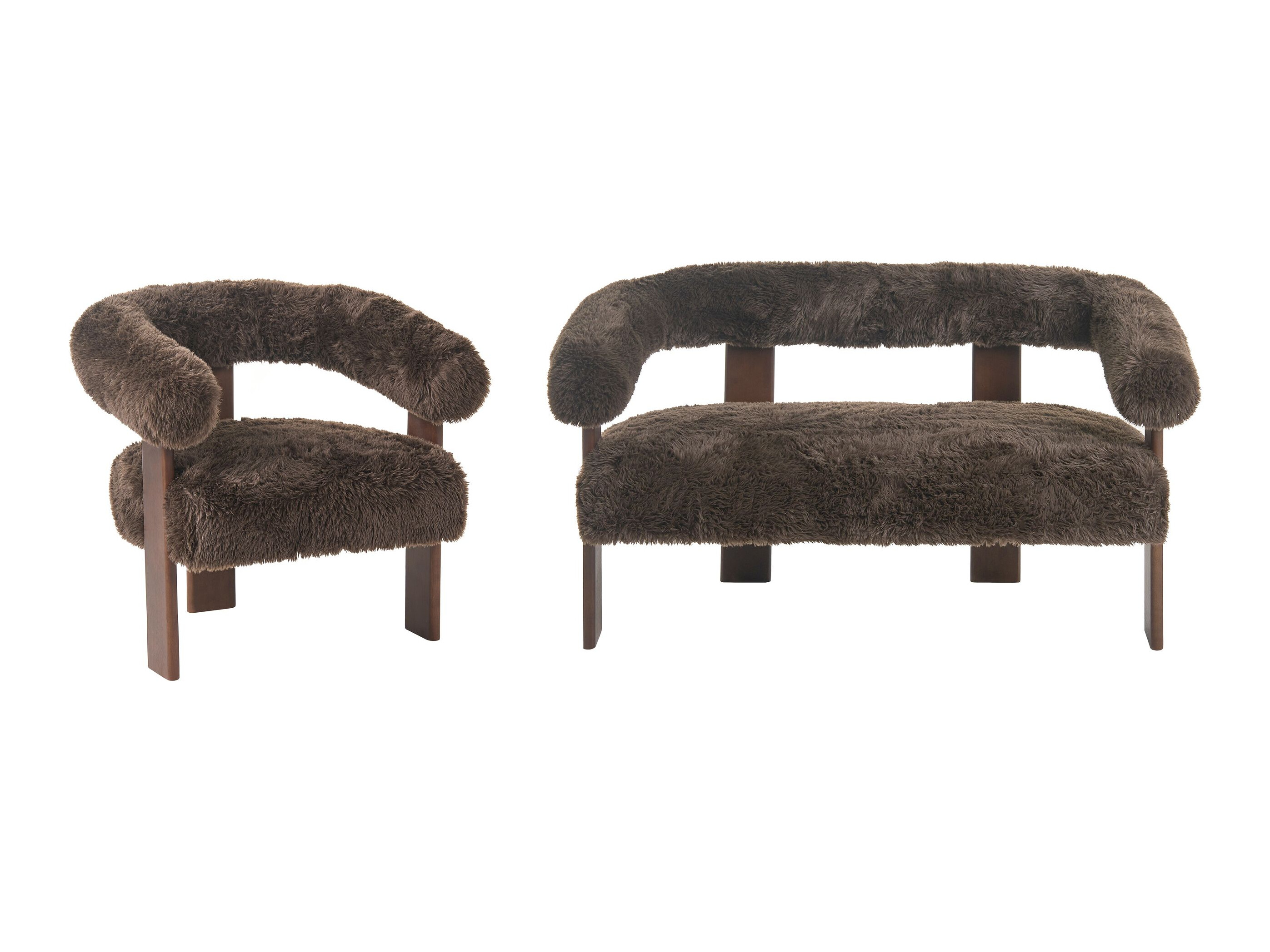 Minkštų baldų komplektas Berwyn 3269 (Tamsi ruda)