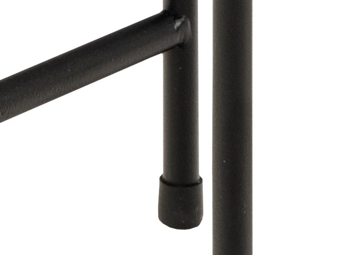 Šoninis staliukas Norsica 609 (Rudas marmuras + Juoda)