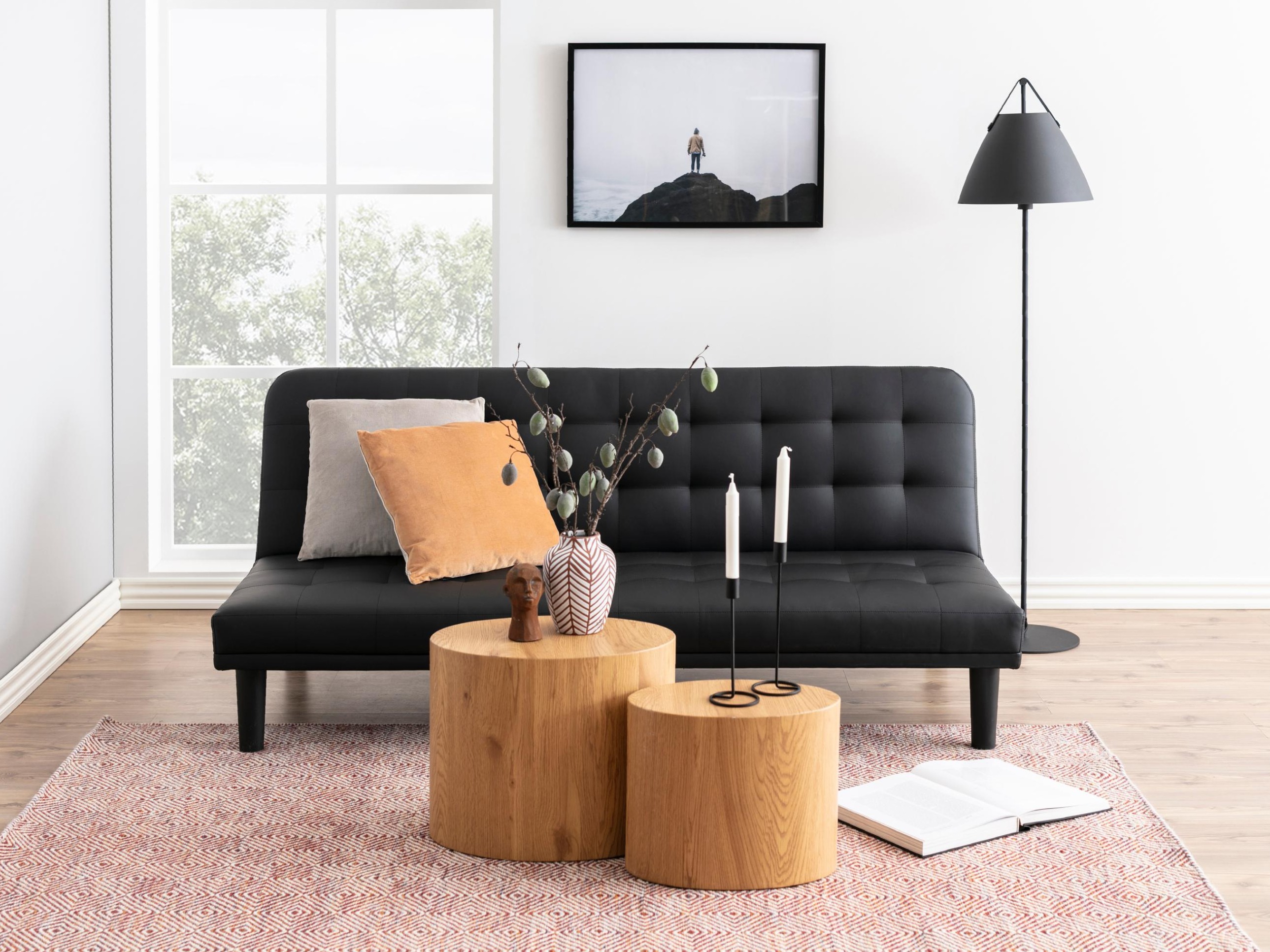 Šoninių staliukų komplektas Norsica 587 (Laukinis ąžuolas)