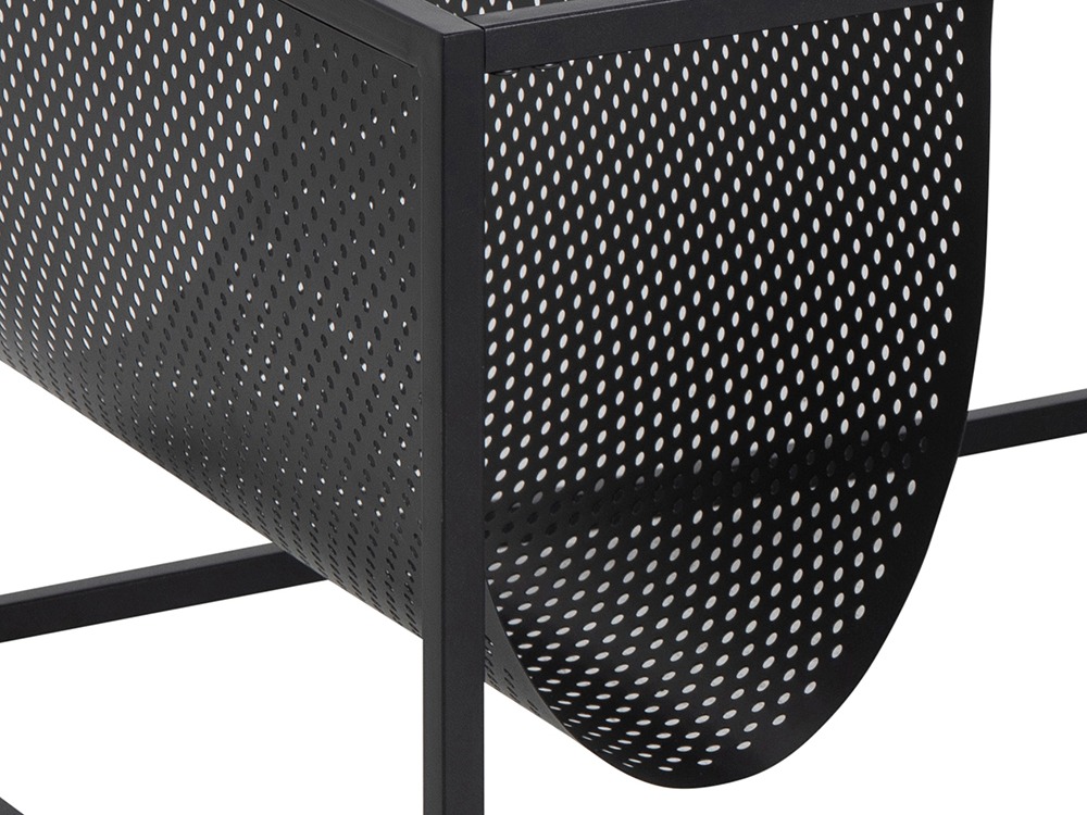 Žurnalinis staliukas Norsica Sevferi 130 (Juodas uosis + Juoda)