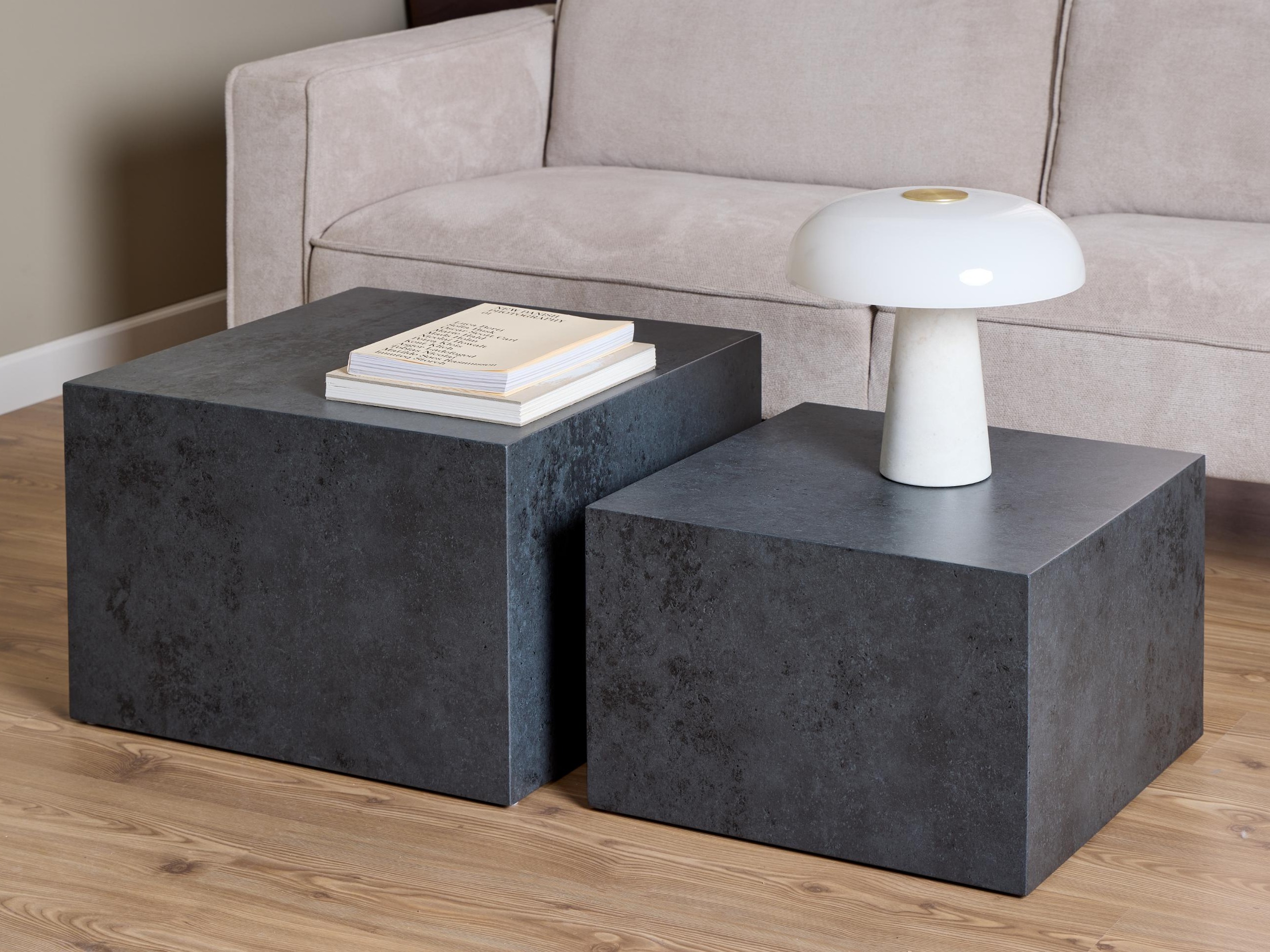 Žurnalinių staliukų komplektas Norsica 603 (Juoda)