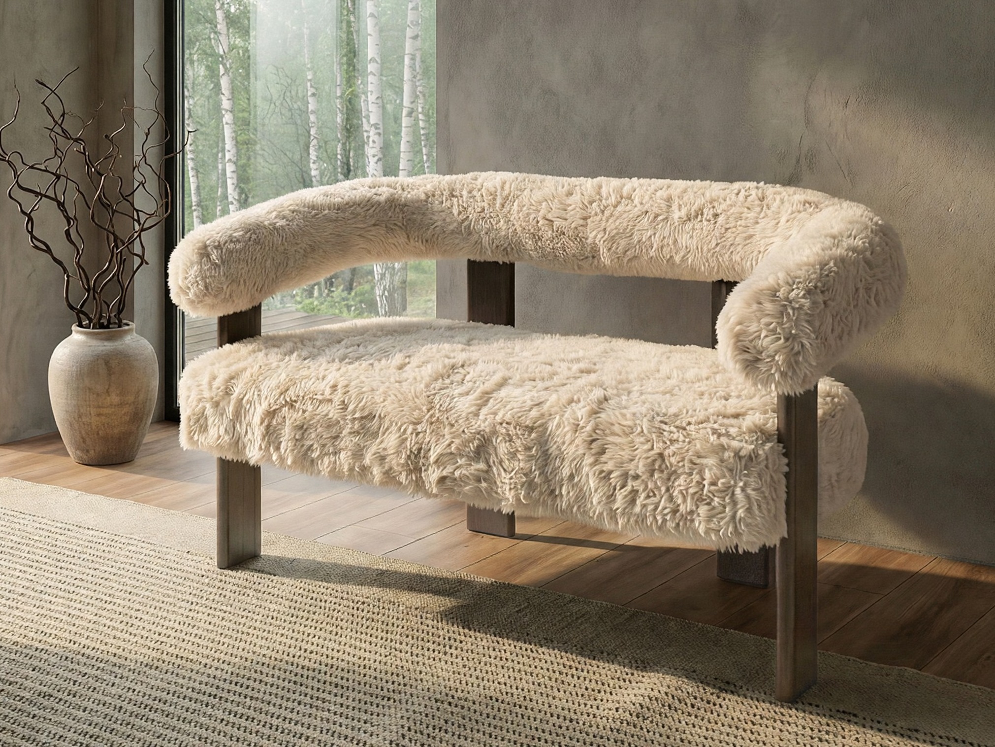 Minkštasuolis Berwyn 3271 (Balta + Tamsi ruda)