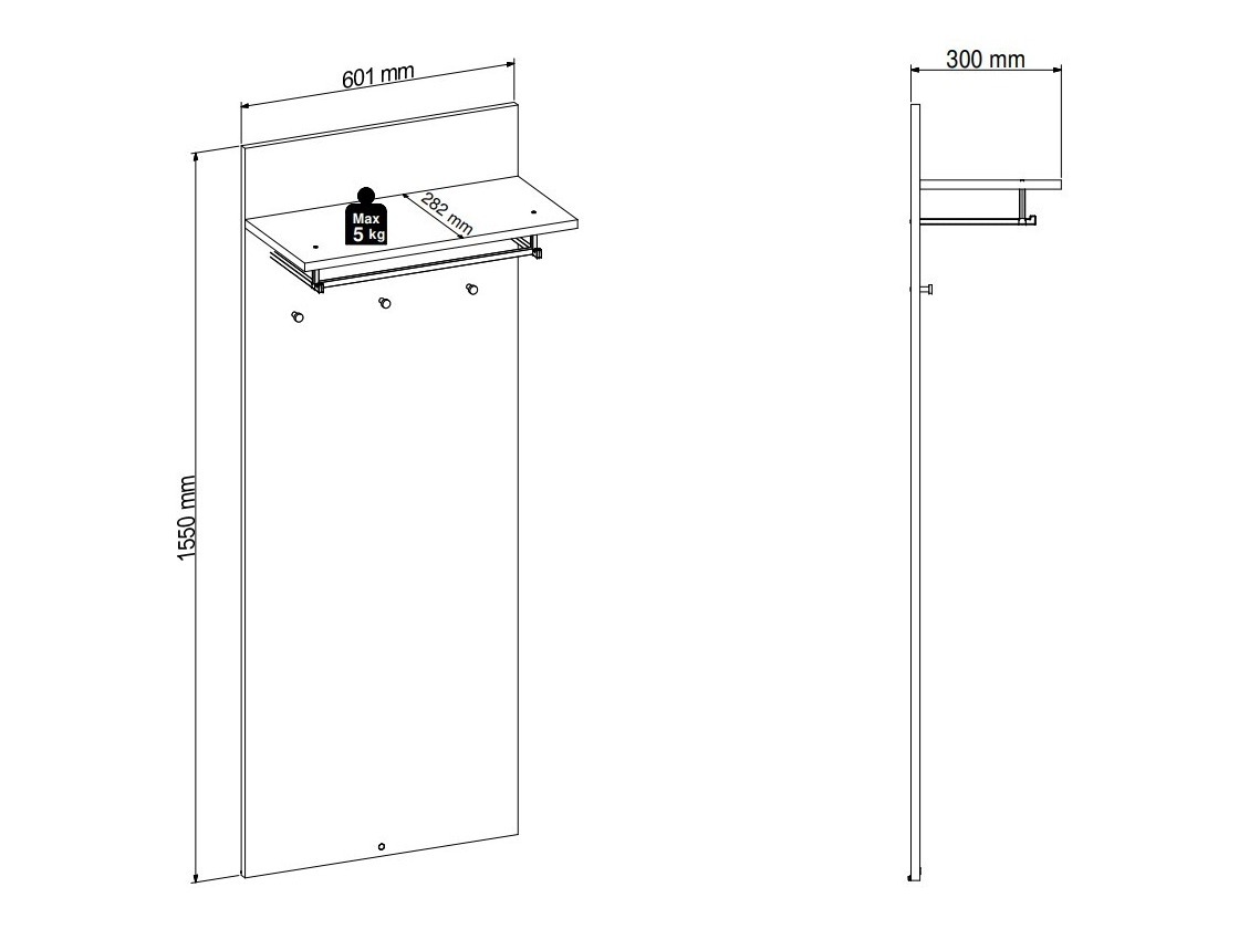 Prieškambario komplektas Sondelu 103