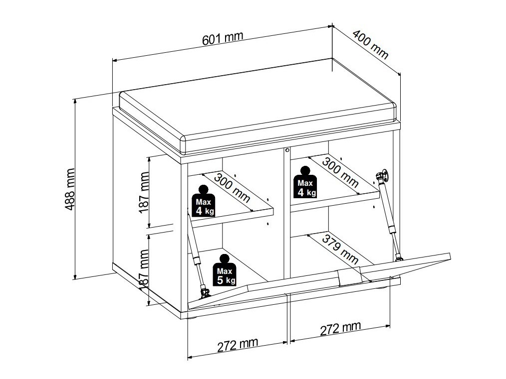 Prieškambario komplektas Sondelu 103