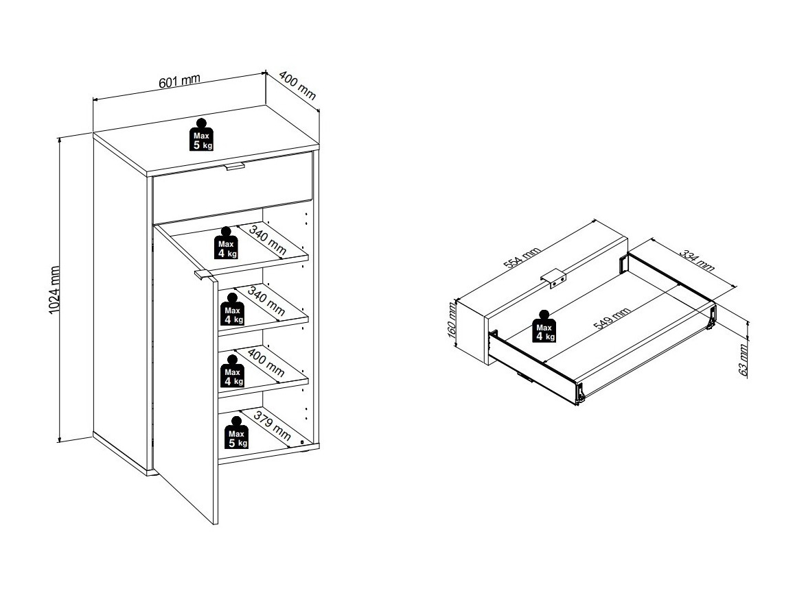 Prieškambario komplektas Sondelu 104