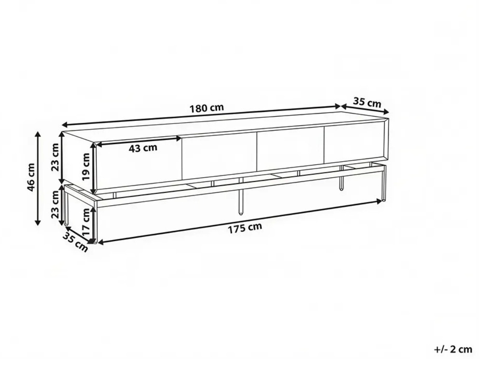 TV staliukas Berwyn 3272