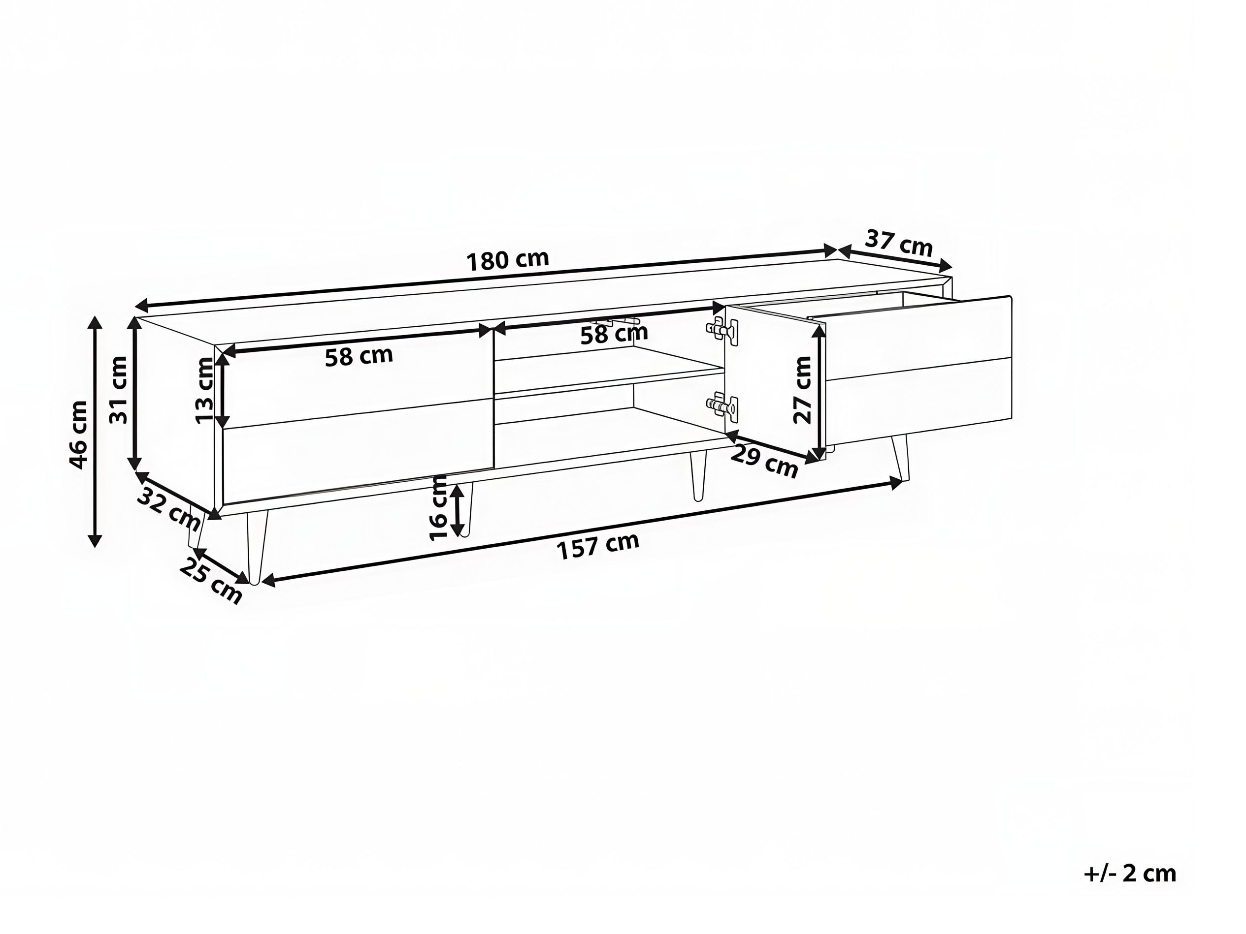 TV staliukas Berwyn 3273