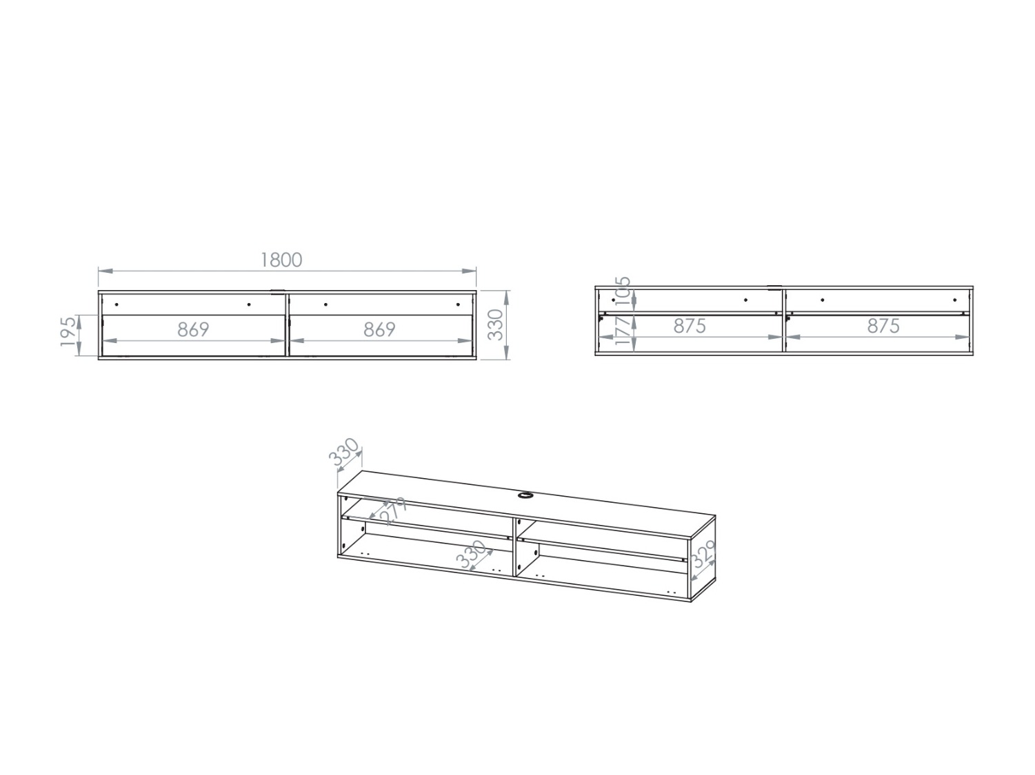TV staliukas Morsero 105