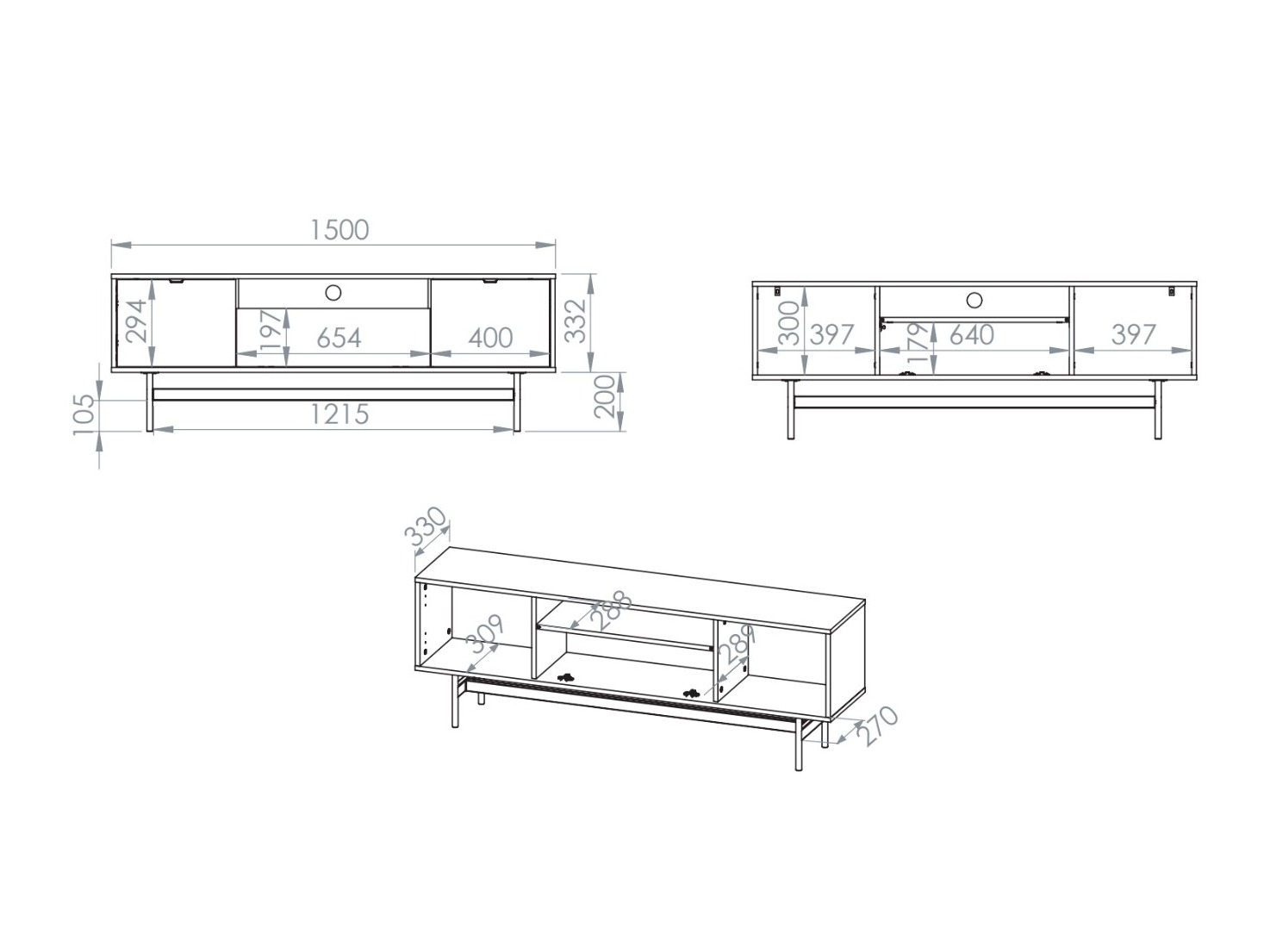 TV staliukas Morsero 108