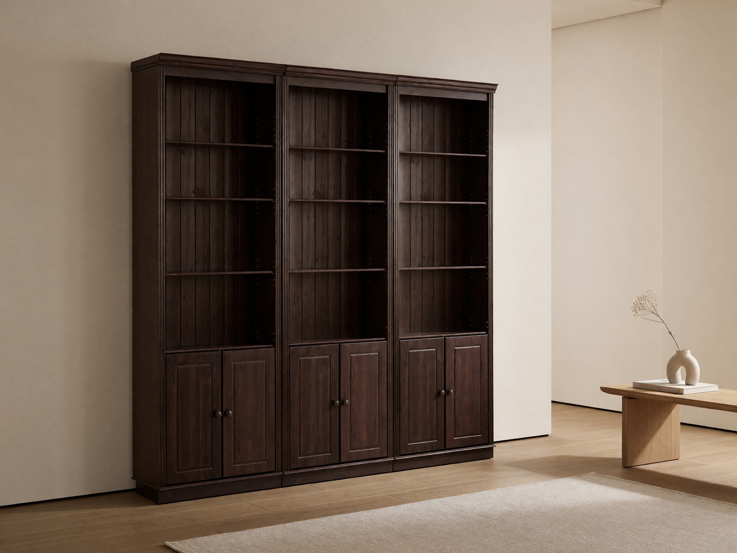 Lentynų komplektas Saltoro 117 (Tamsi ruda)