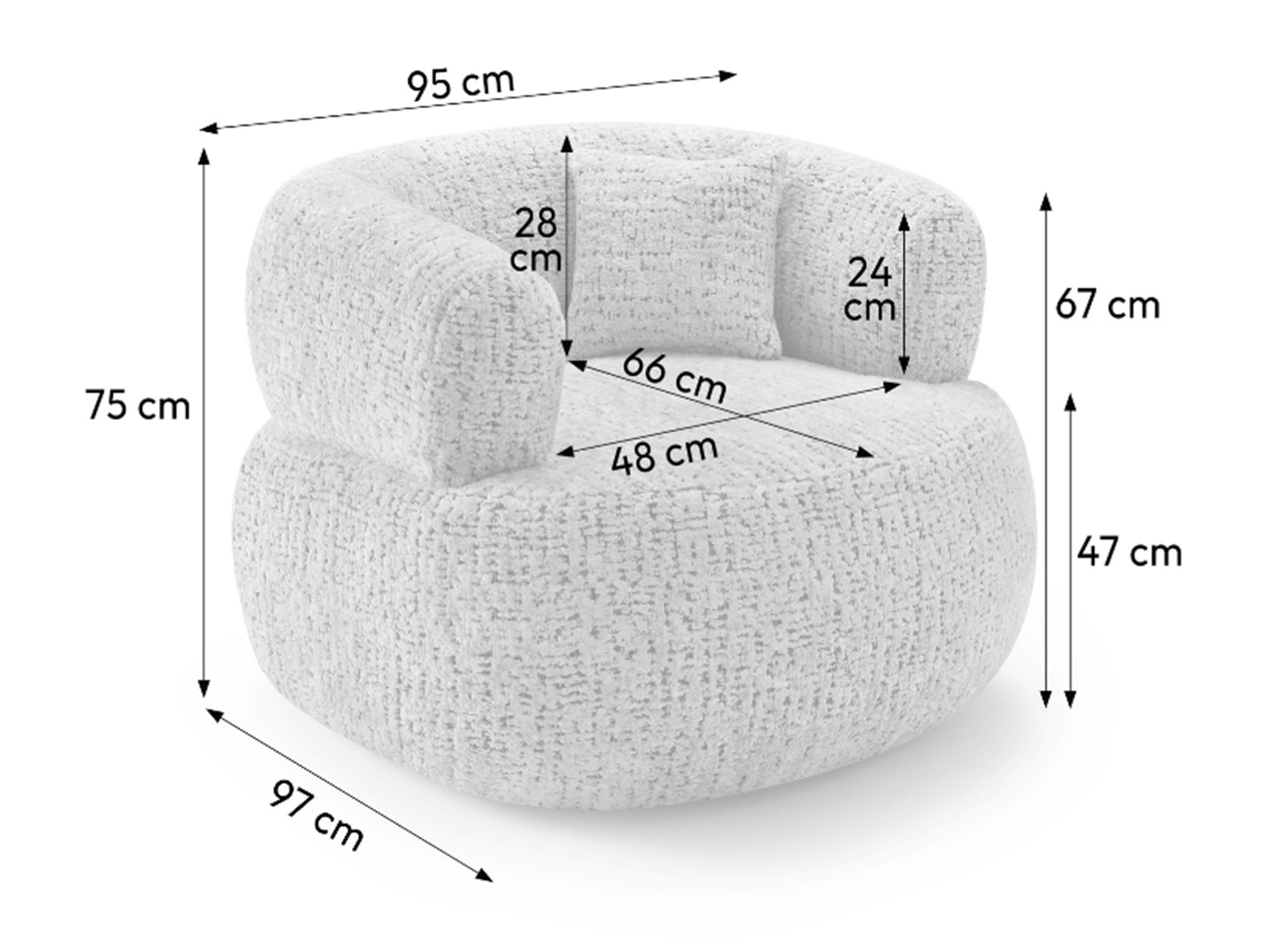 Fotelis Margate 138 (Rimba 03)