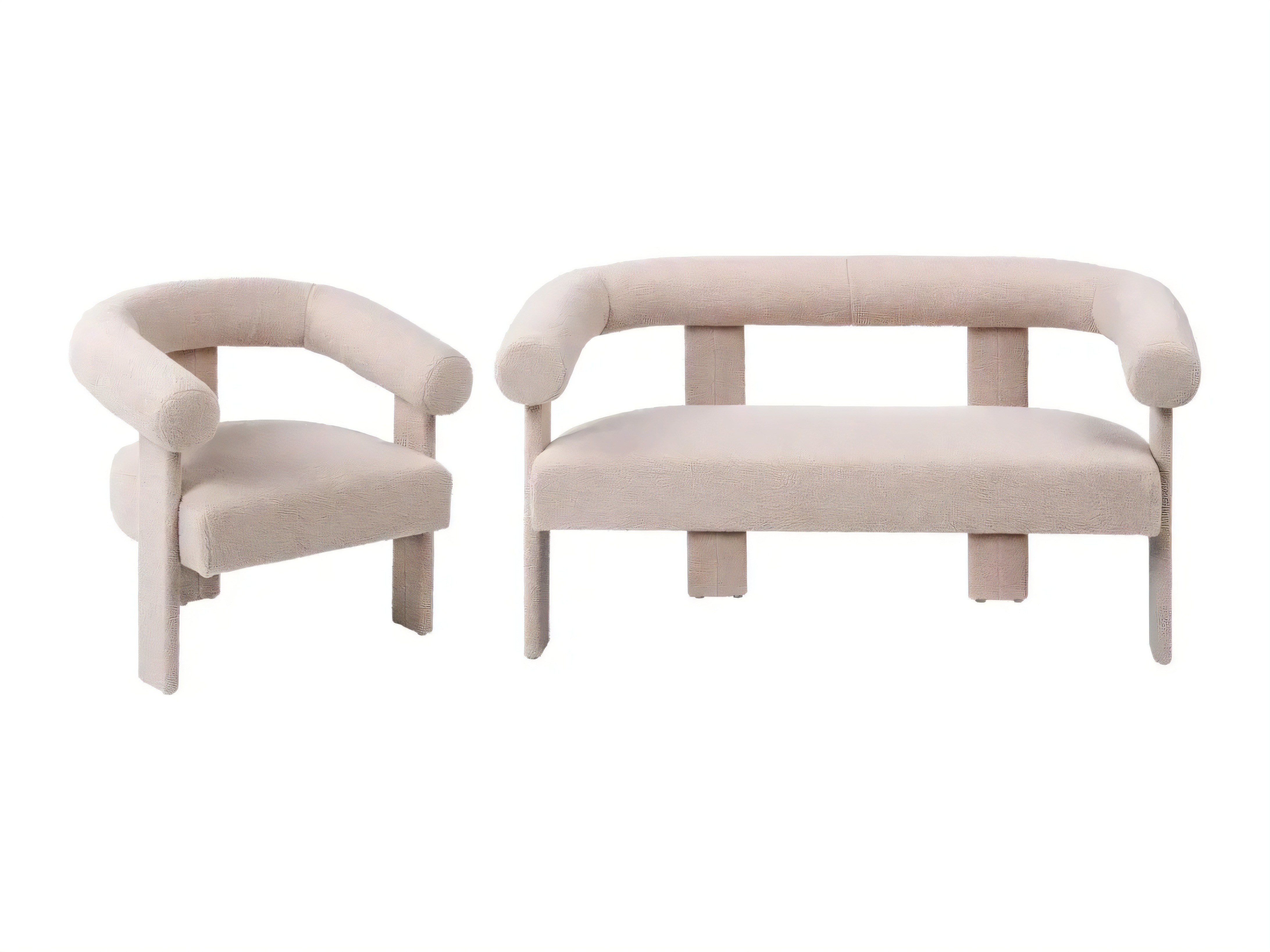 Minkštų baldų komplektas Berwyn 2710 (Kreminė)