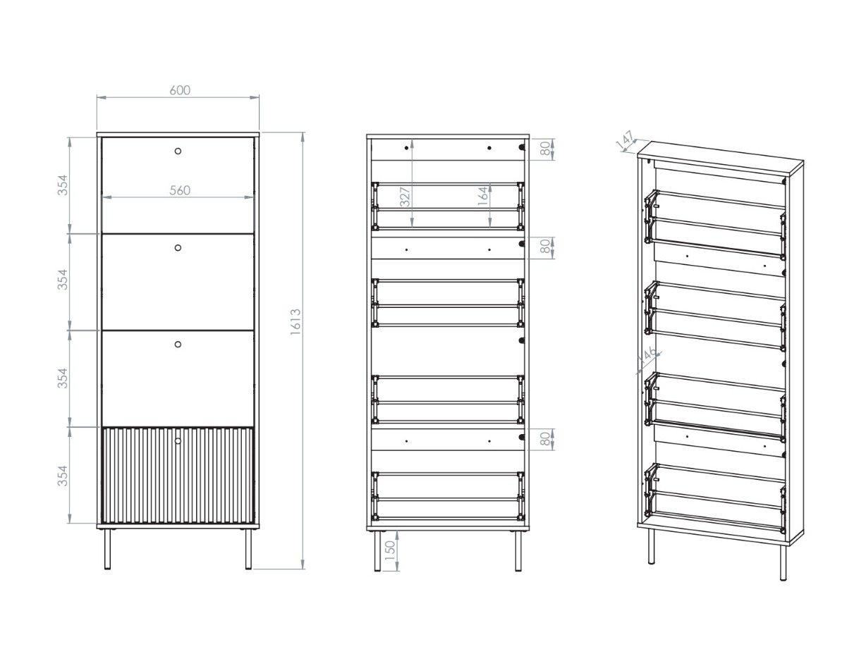Batų dėžė Marmeli 130