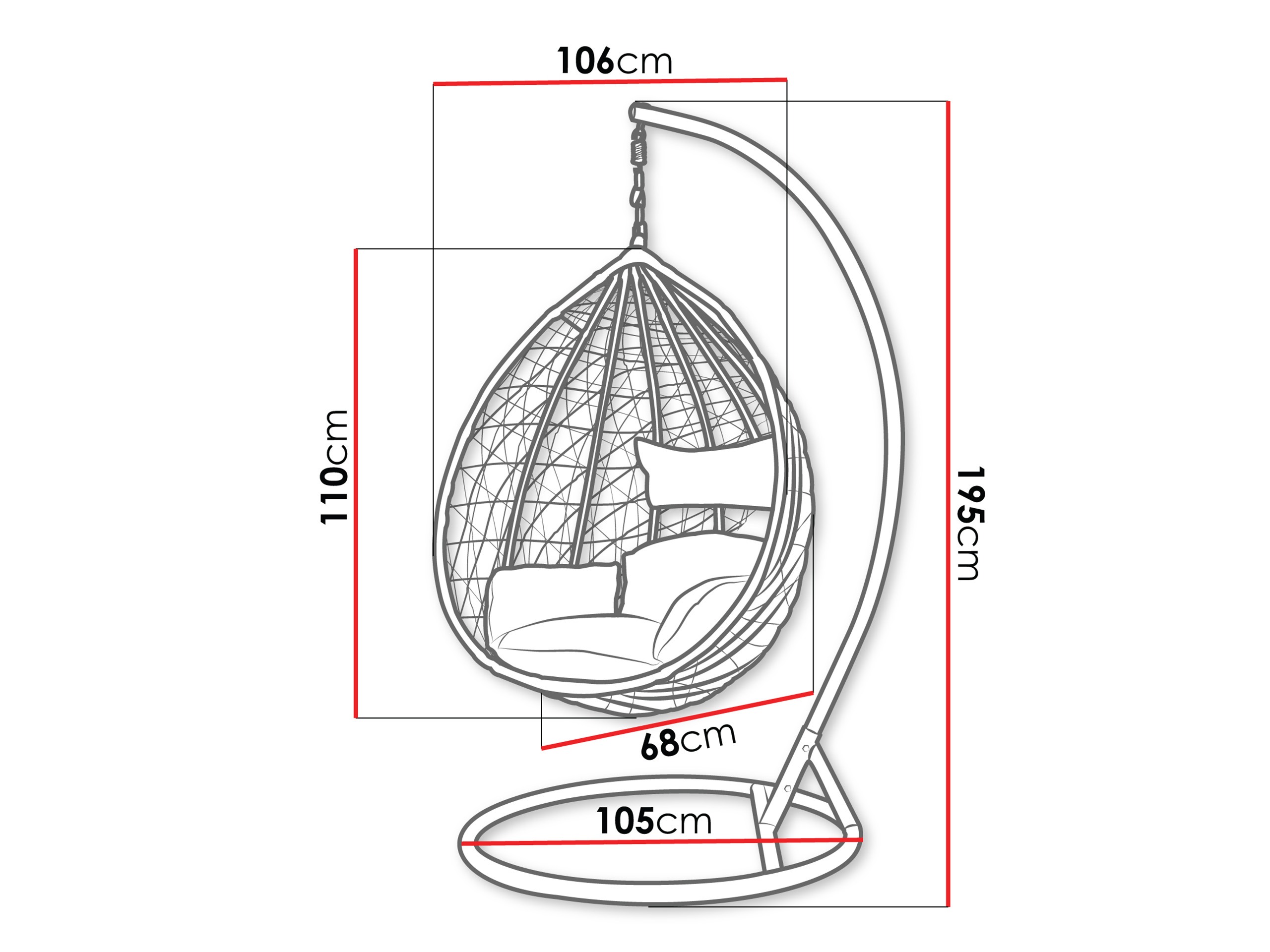 Supamas krėslas Miramar 137 (Smėlinė)