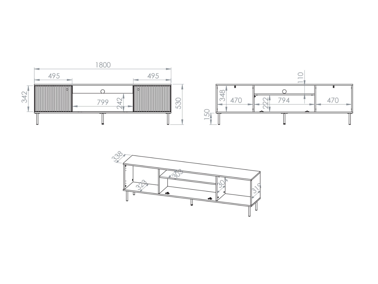 TV staliukas Marmeli 128