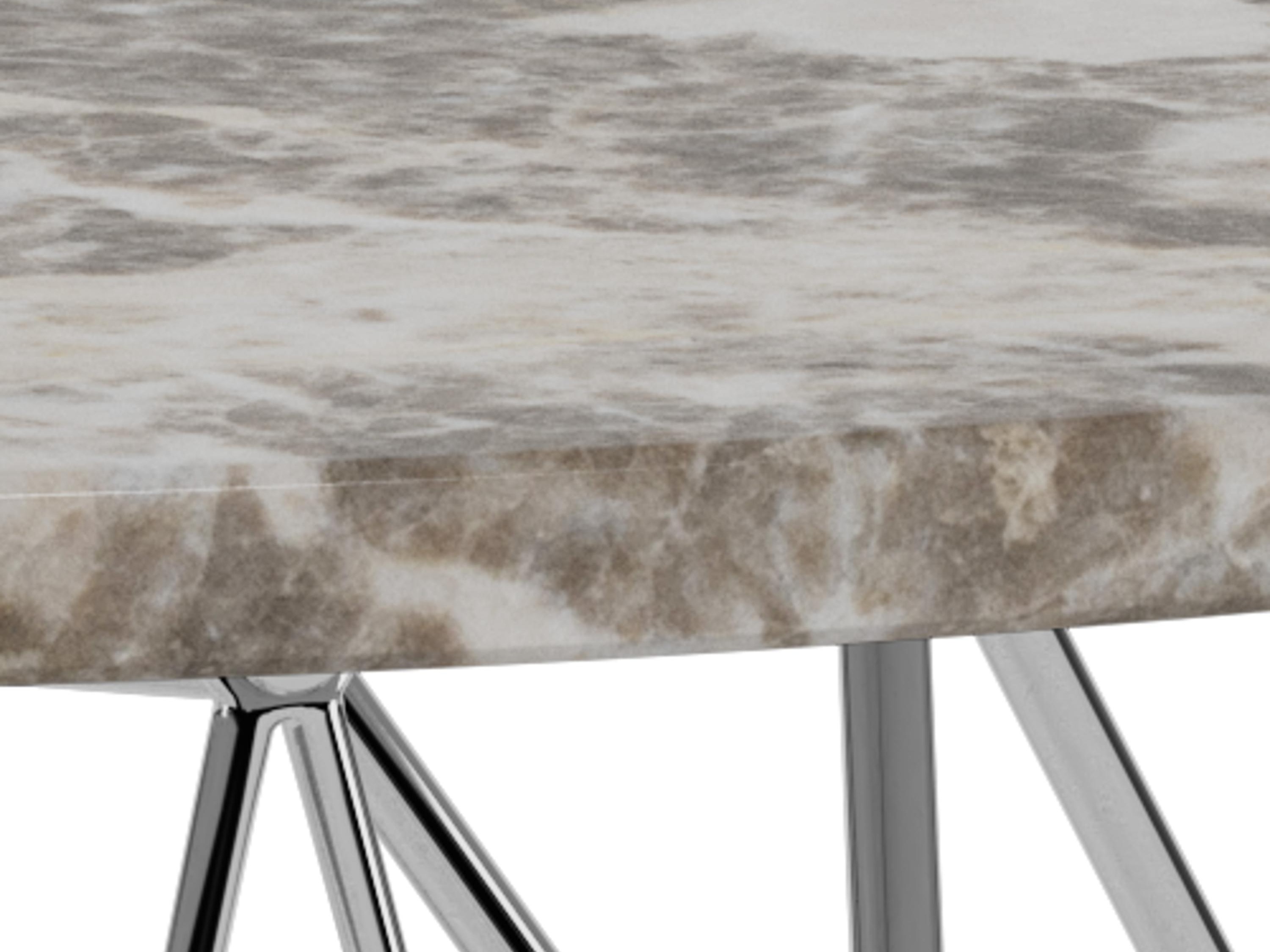 Žurnalinis staliukas Norsica 820 (Pilka + Sidabrinė)