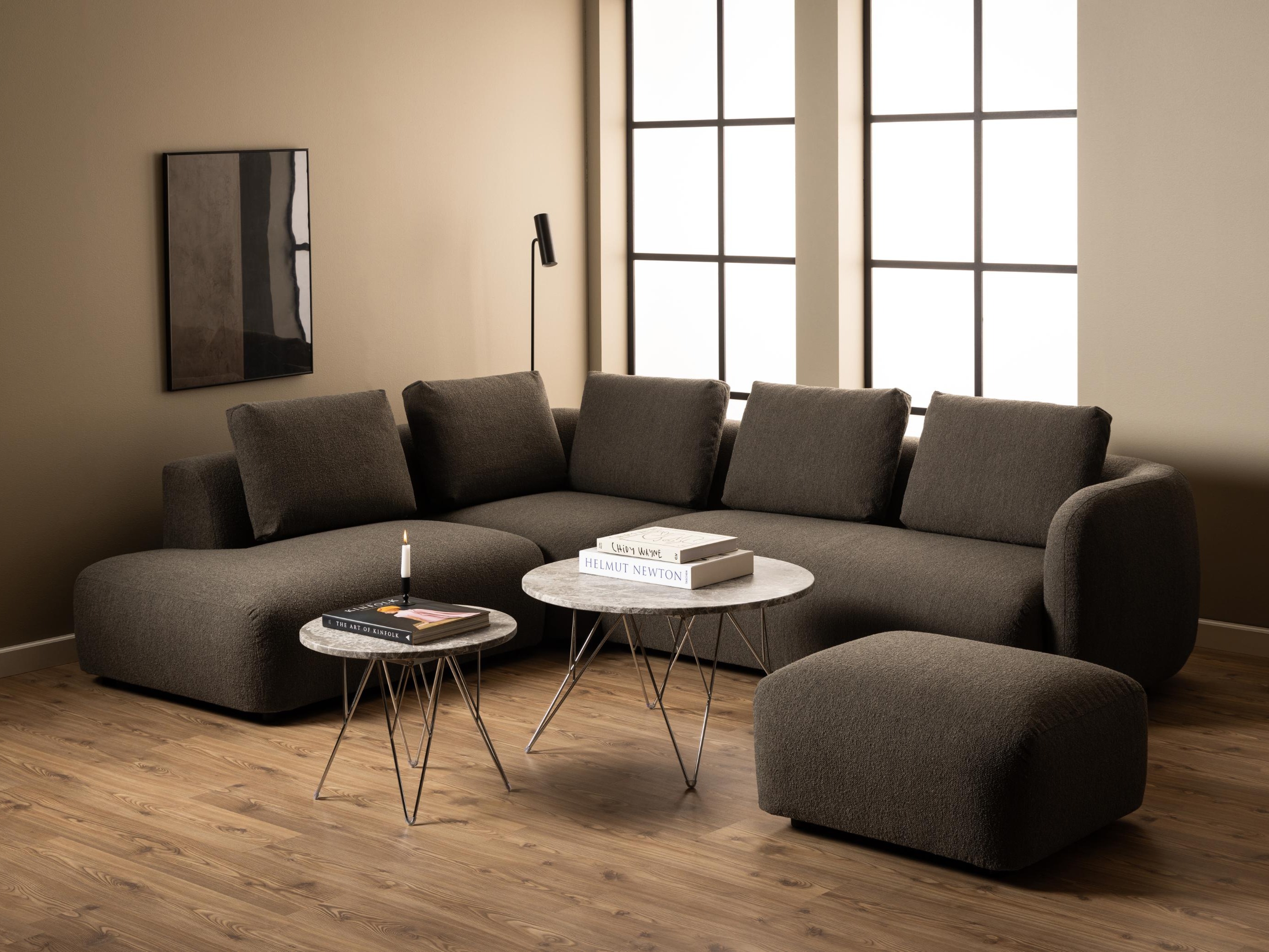 Žurnalinis staliukas Norsica 820 (Pilka + Sidabrinė)