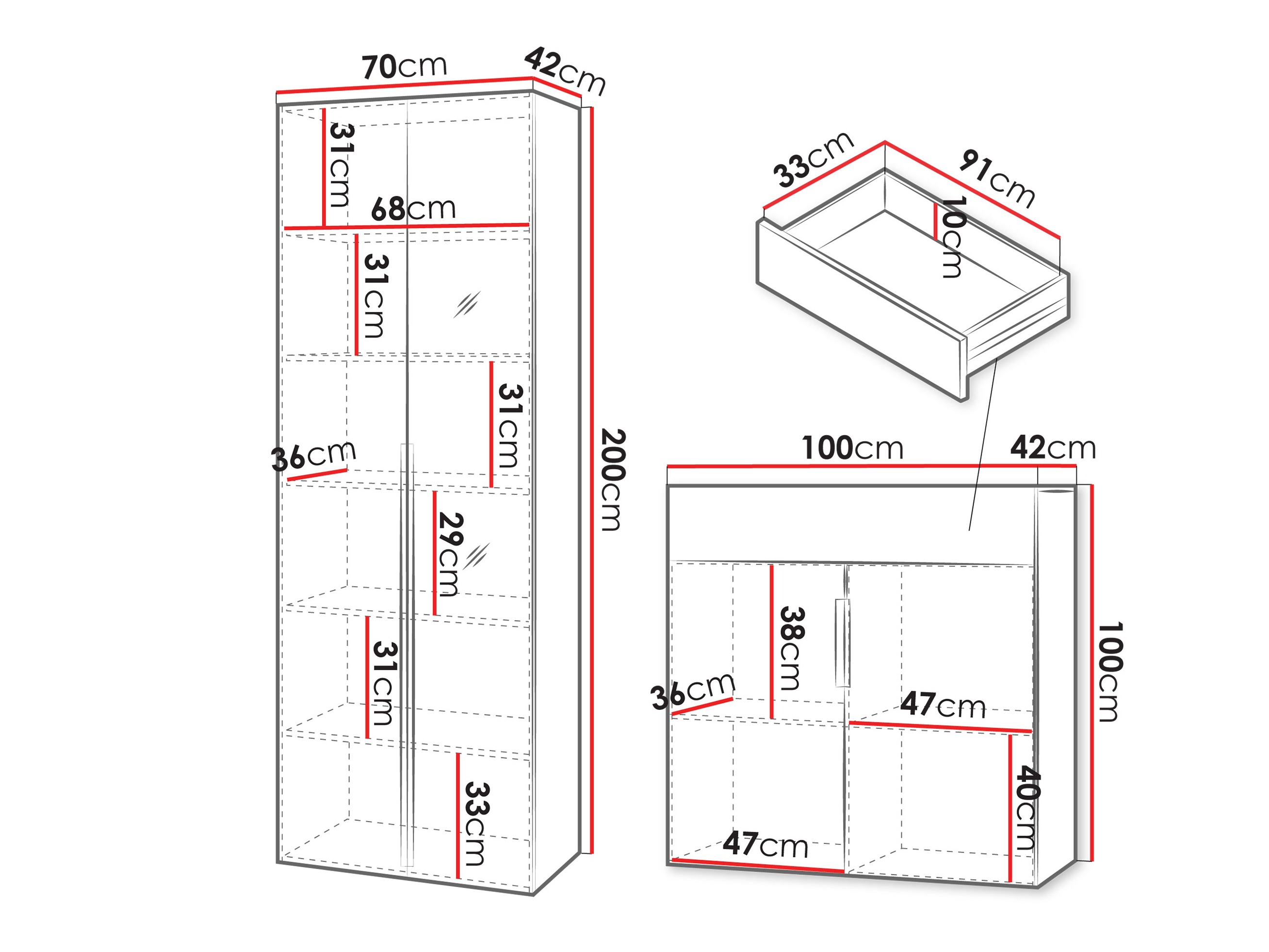 Prieškambario komplektas Comfivo 563
