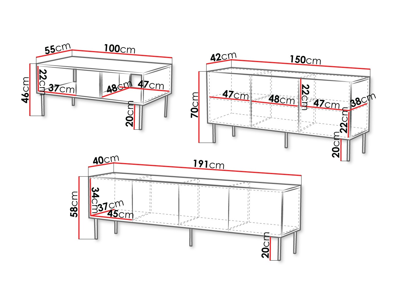 Svetainės komplektas Morbala 106