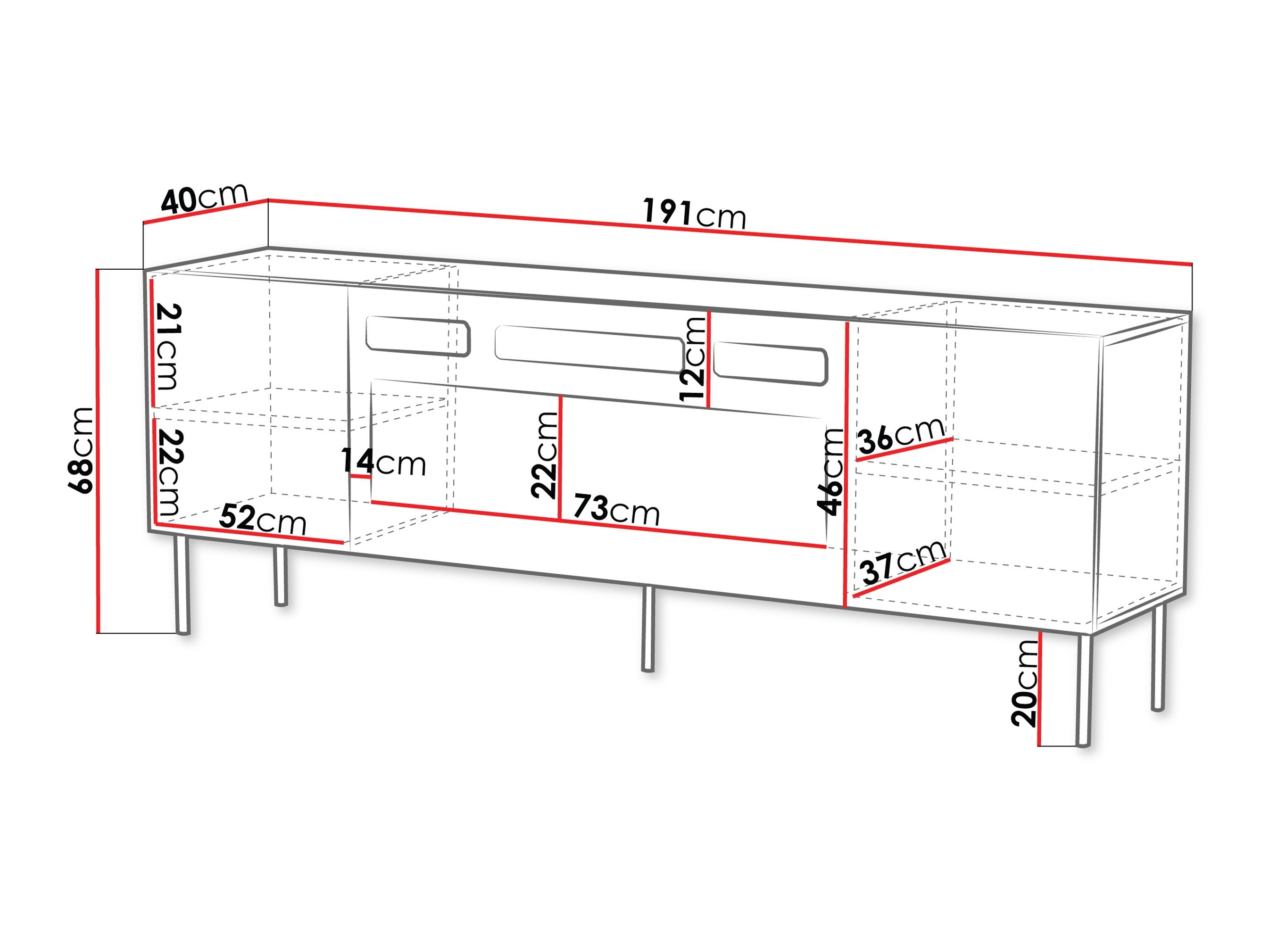 TV staliukas Morbala 105
