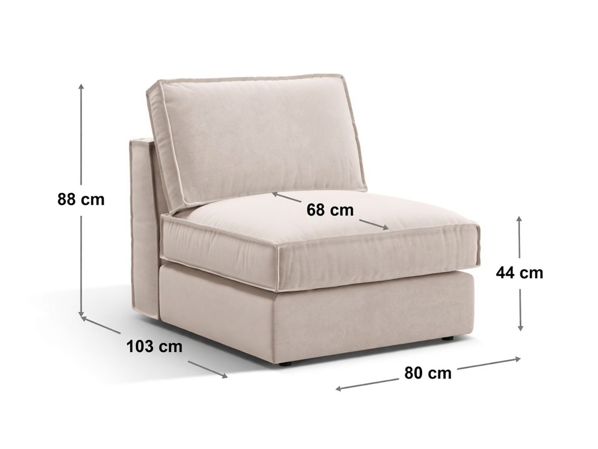 Modulinis fotelis Dalodei 100 (Babel Toffee)