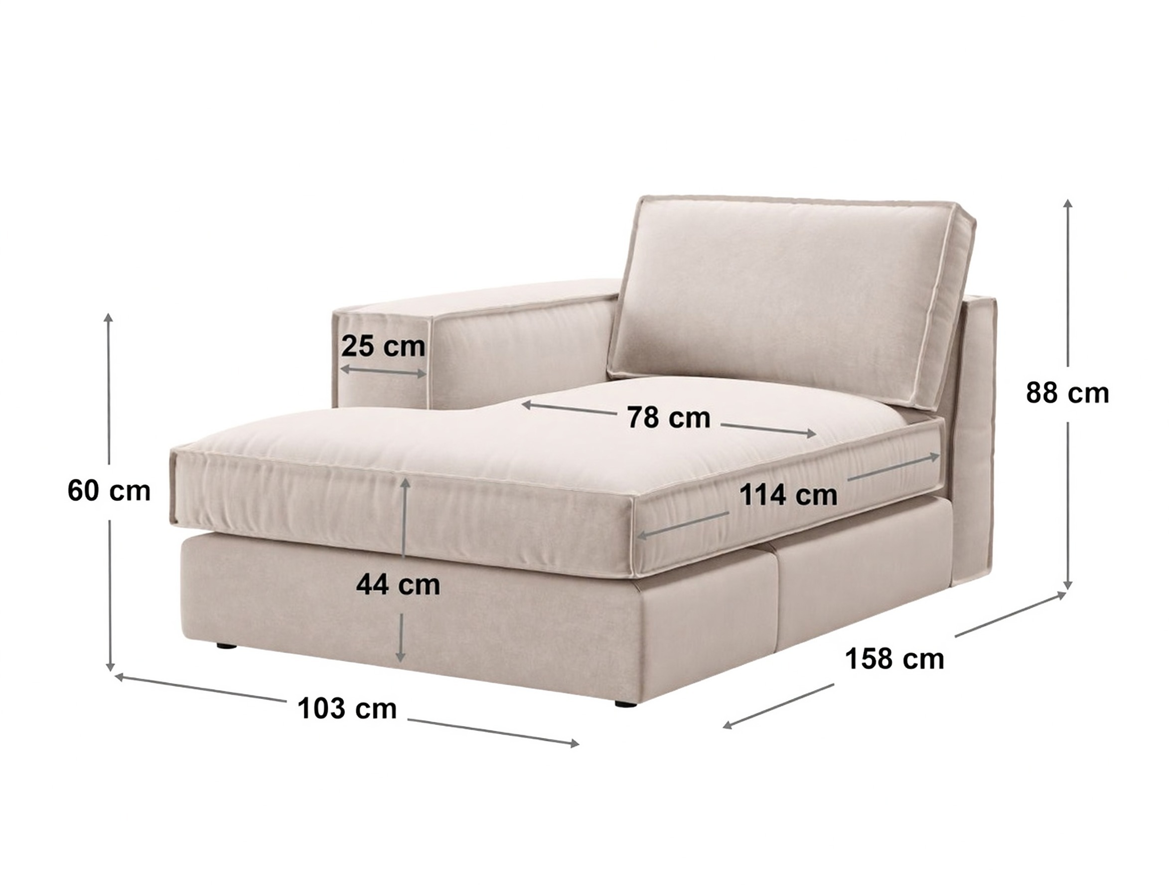 Modulinė sėdimoji dalis Dalodei 104 (Babel Blue)