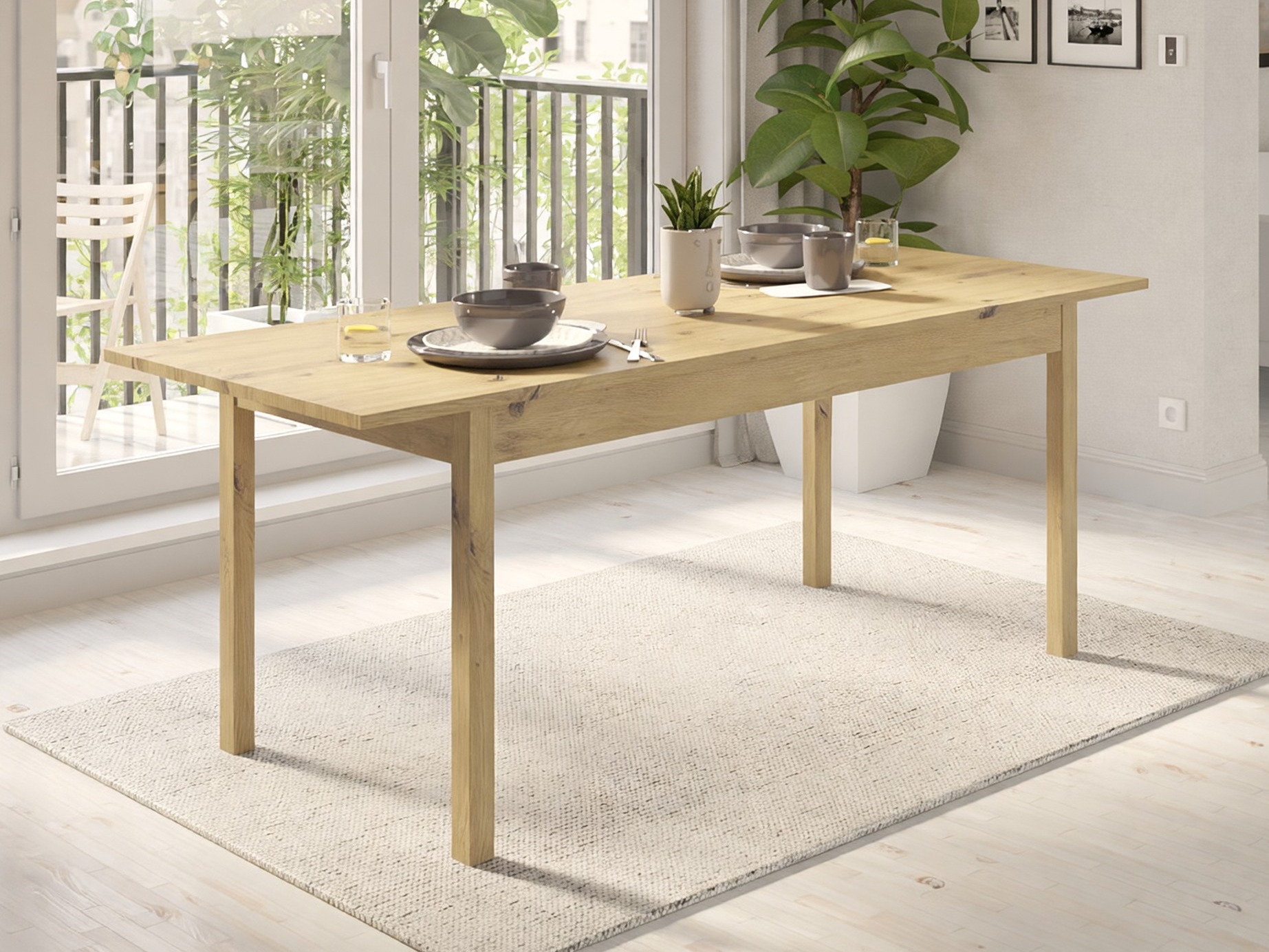 Stalas Bristol 221 (Artisan ąžuolas)