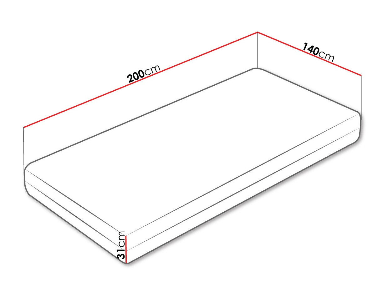 Čiužinys ST8658 su pažeista pakuote