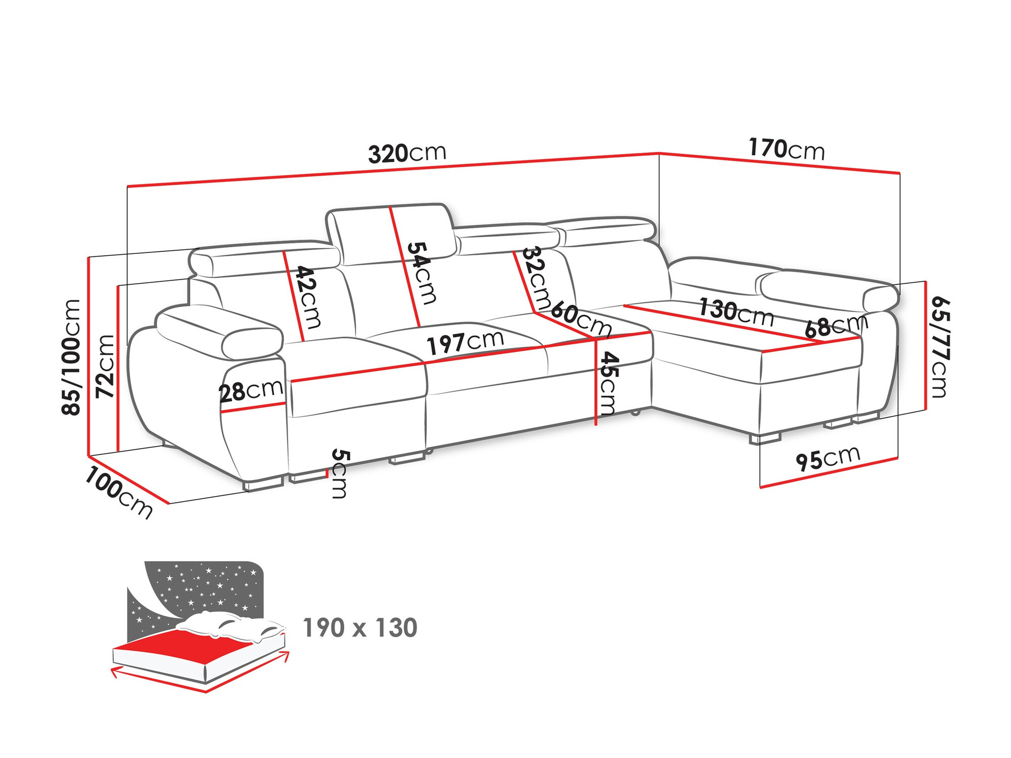 Minkštas kampas ST8655