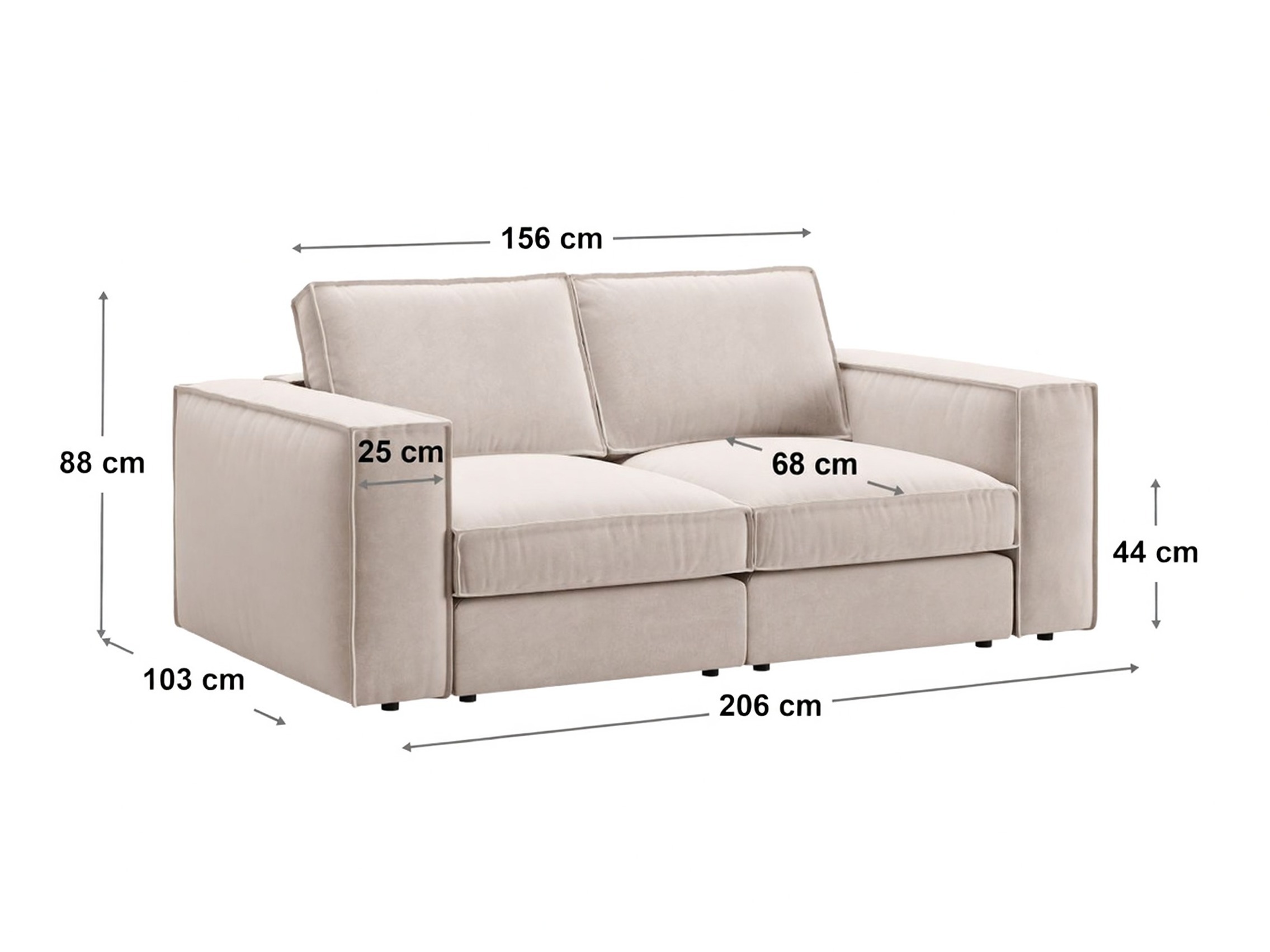 Modulinė sofa Dalodei 107 (Salvador 19)