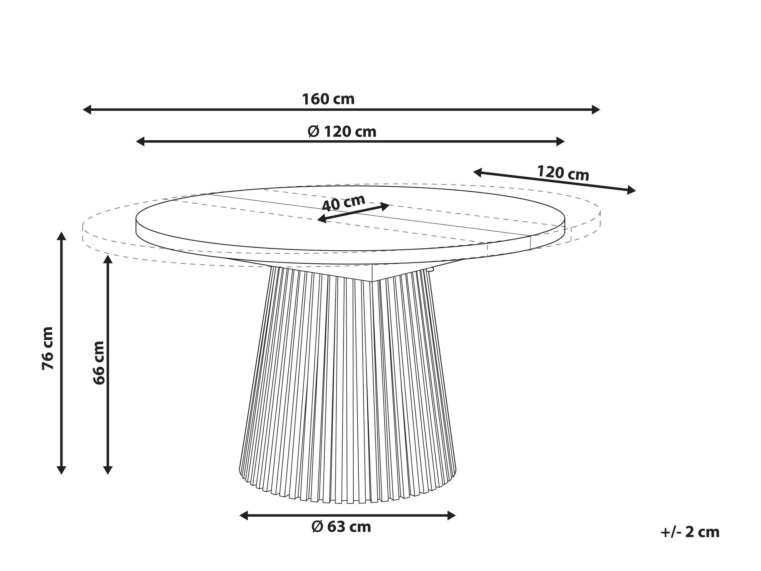 Stalas Berwyn 3276 (Juoda)