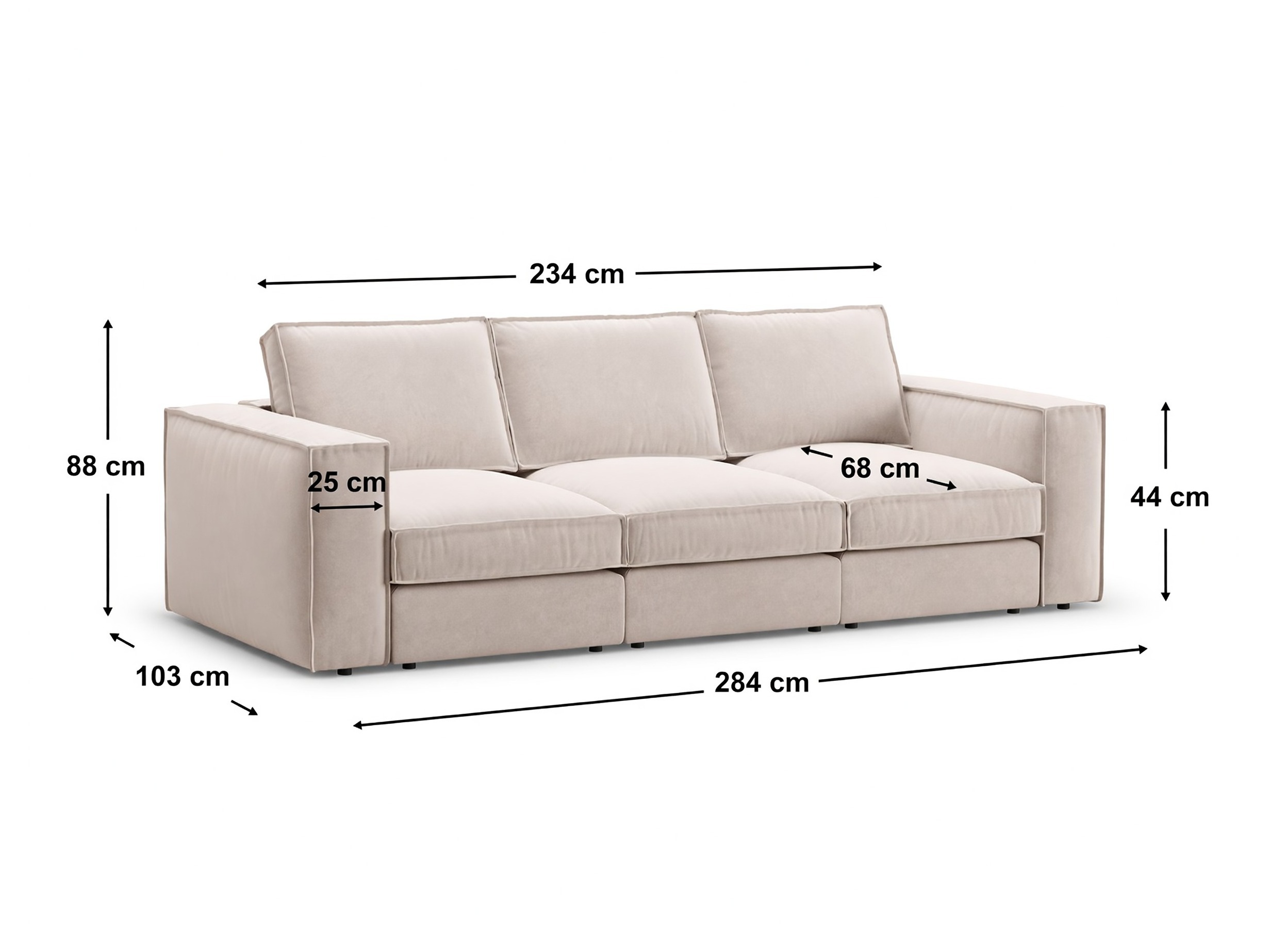 Modulinė sofa Dalodei 109 (Salvador 03)