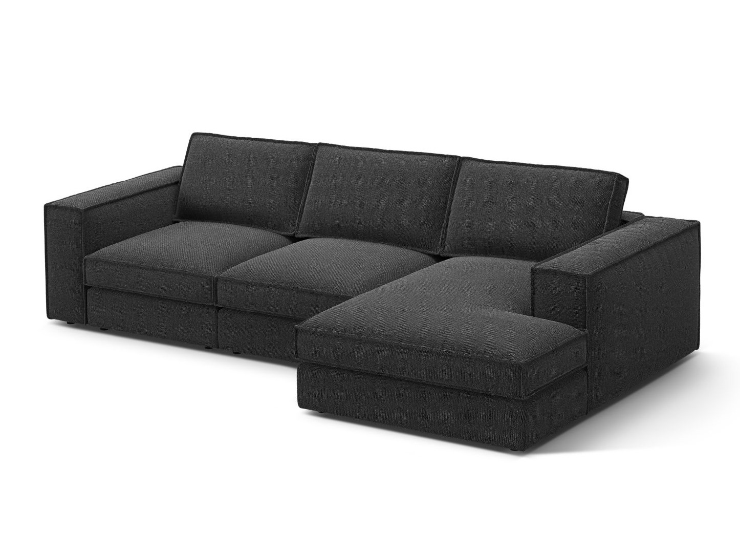 Modulinis minkštas kampas Dalodei 110 (Babel Black)