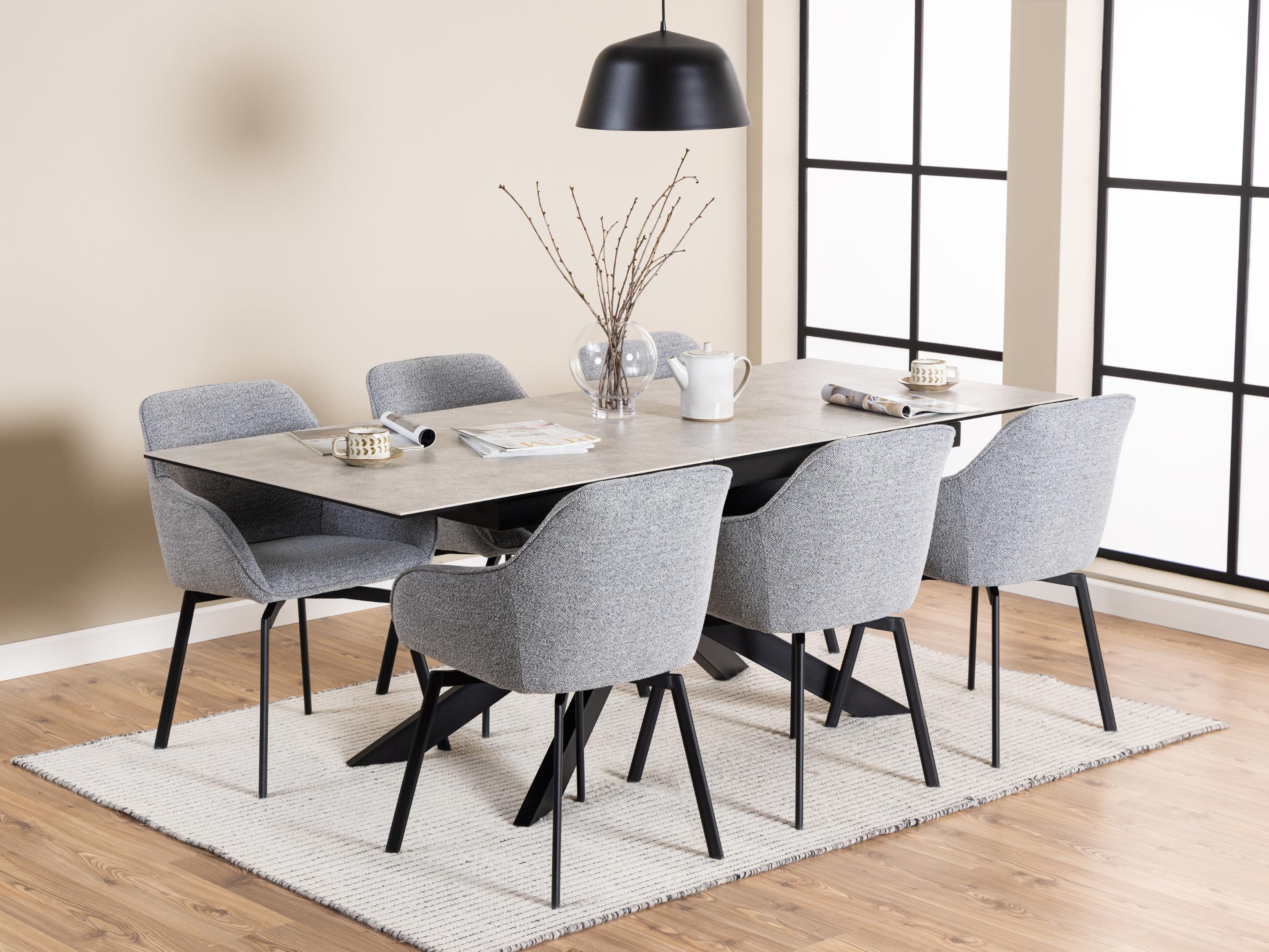 Stalas Norsica 685 (Juoda + Pilka)