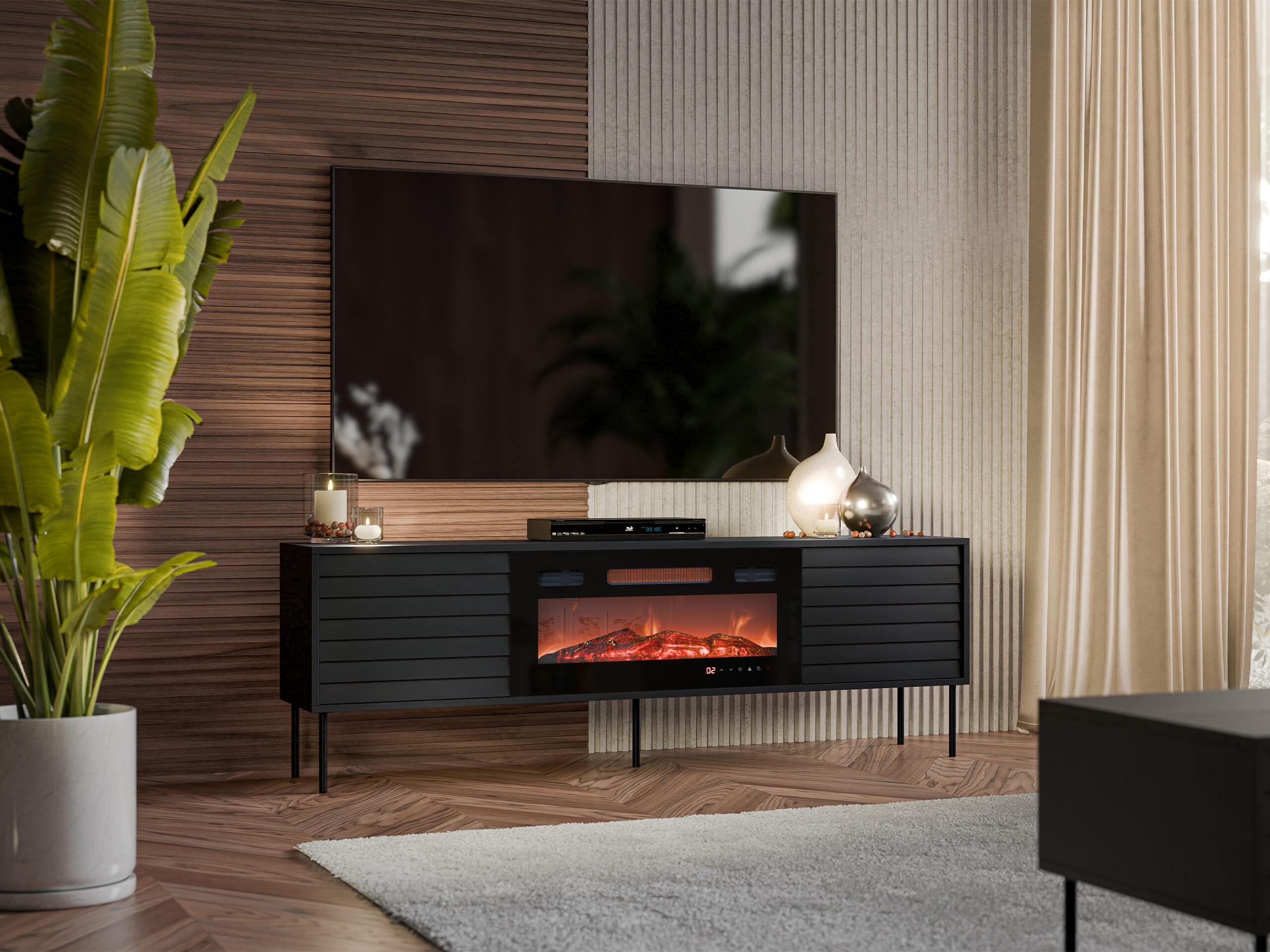 TV staliukas Flosoru 108 (Juoda)